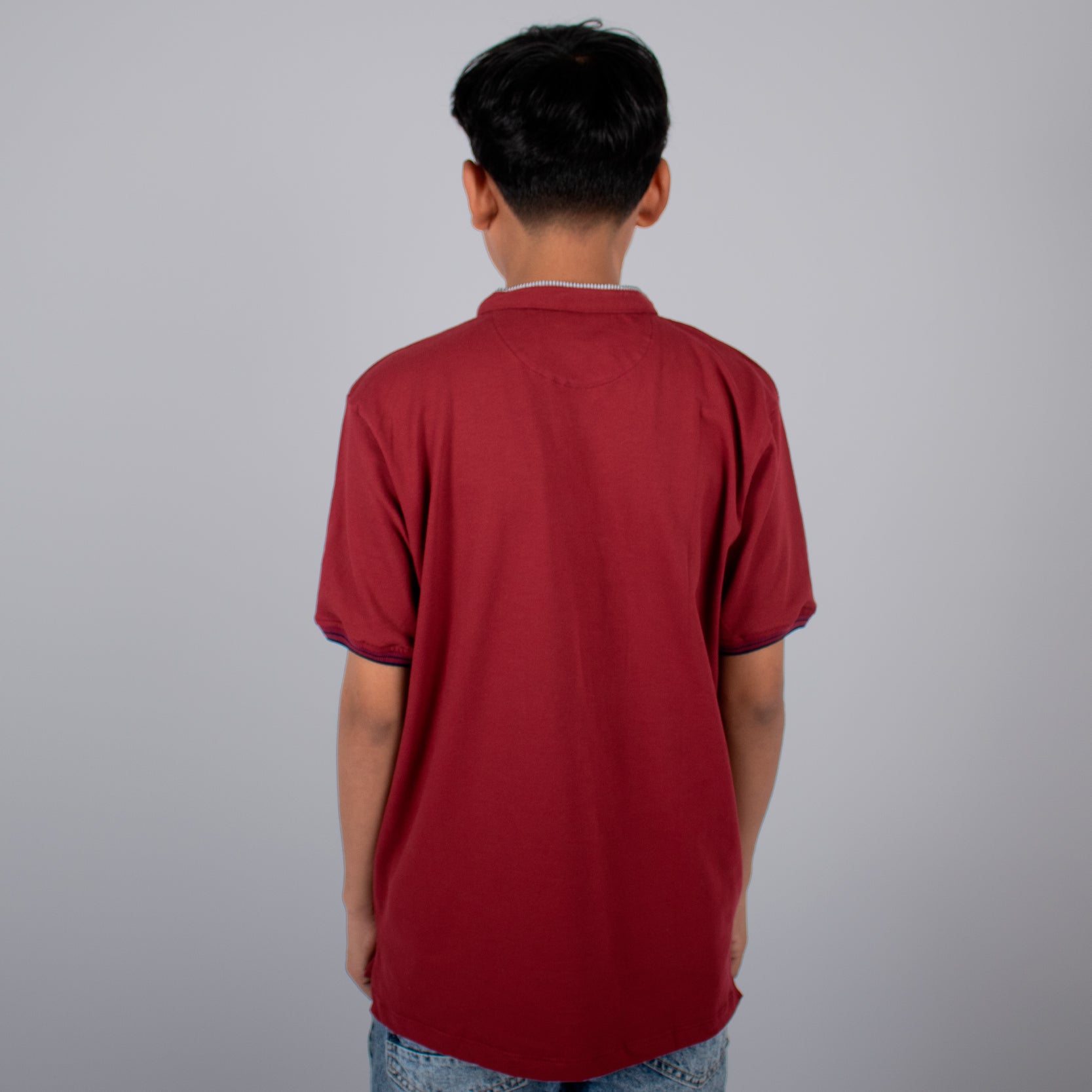 Polo niño neru cherry