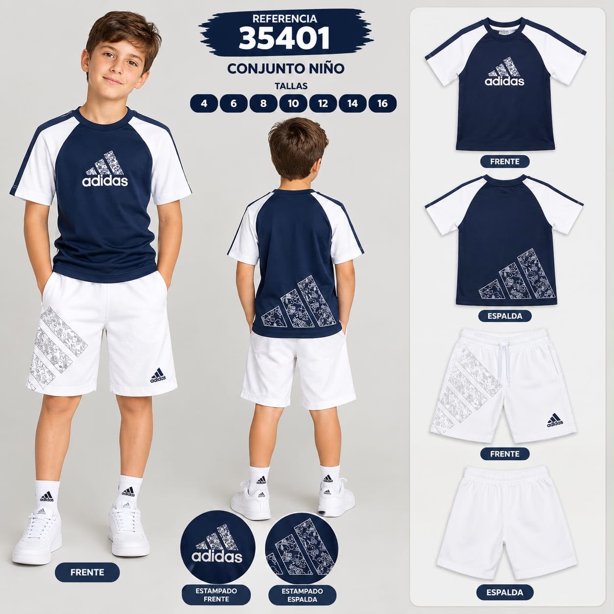 Conjunto niño adidas