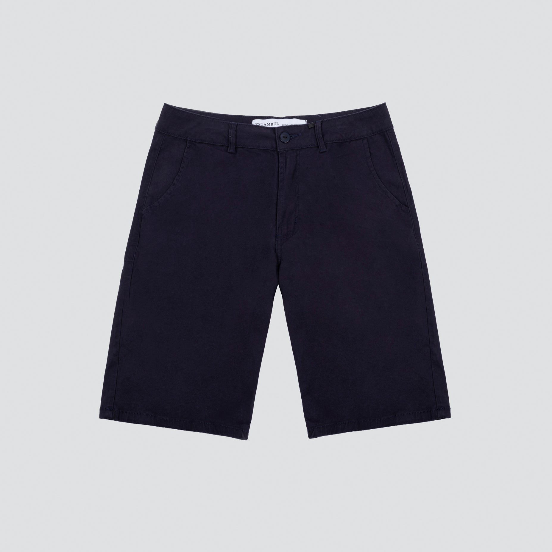 Bermuda hombre dril azul