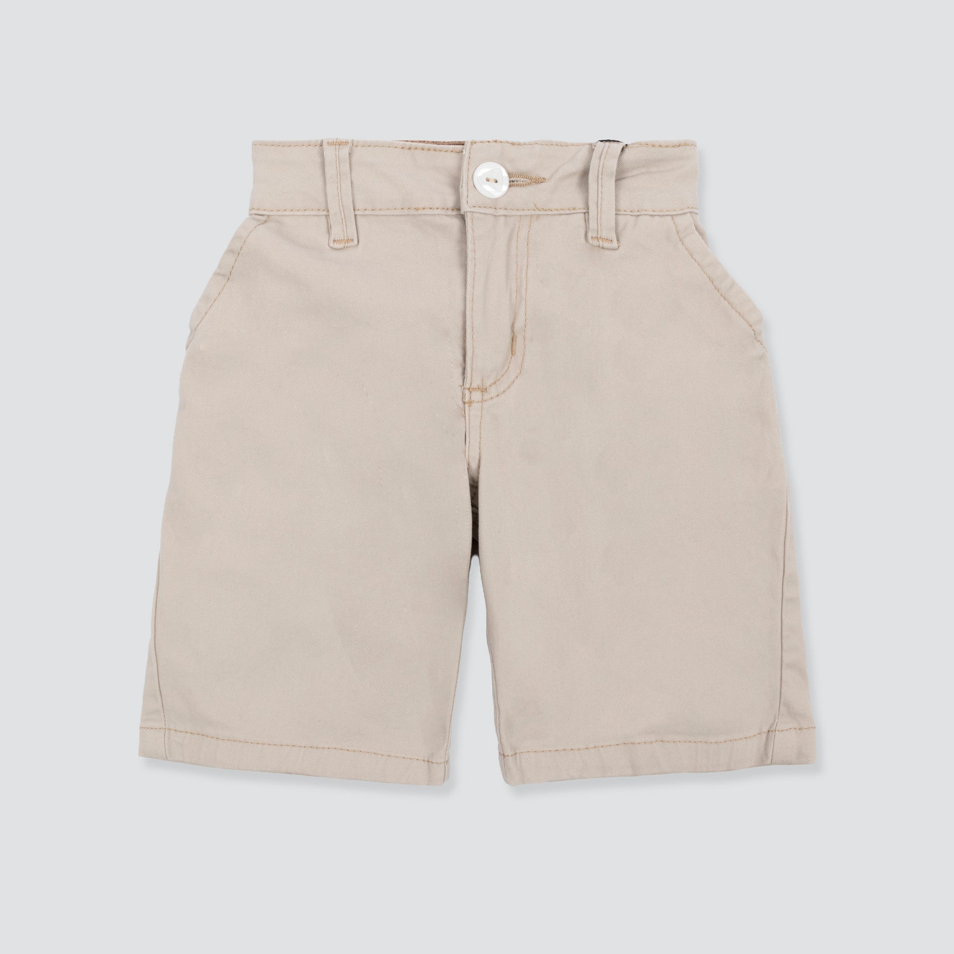 Bermuda niño dril beige