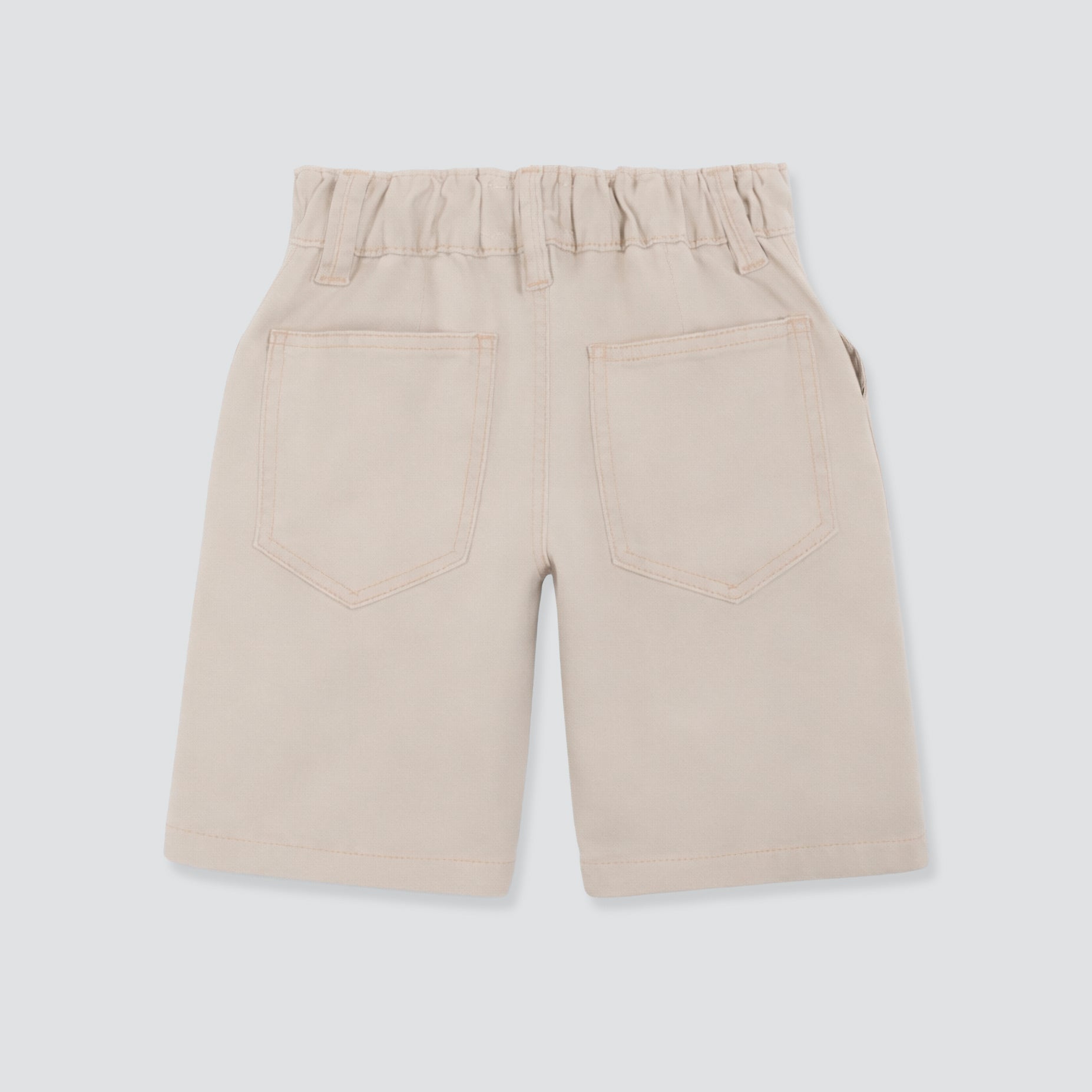 Bermuda niño dril beige