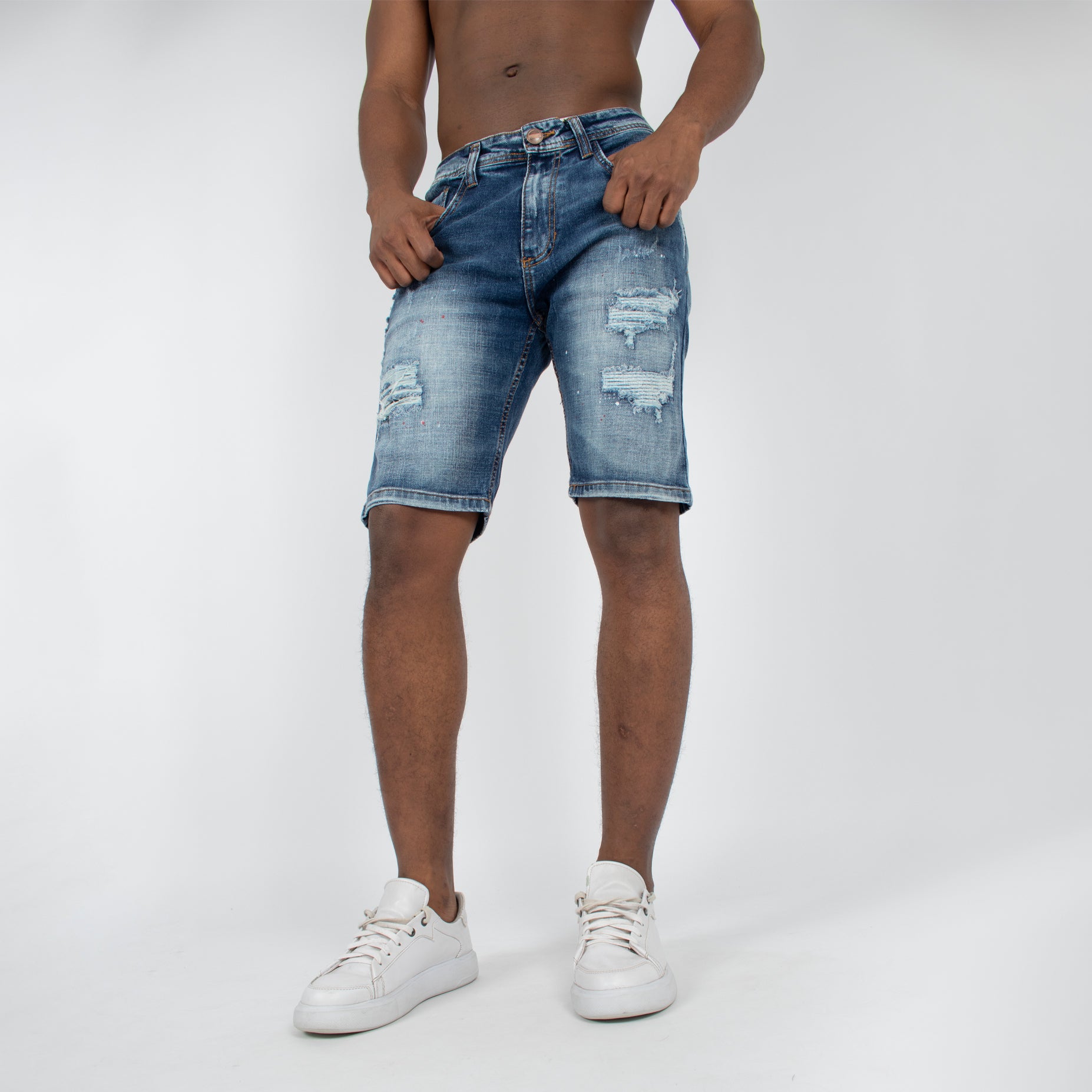 Bermuda hombre bordado