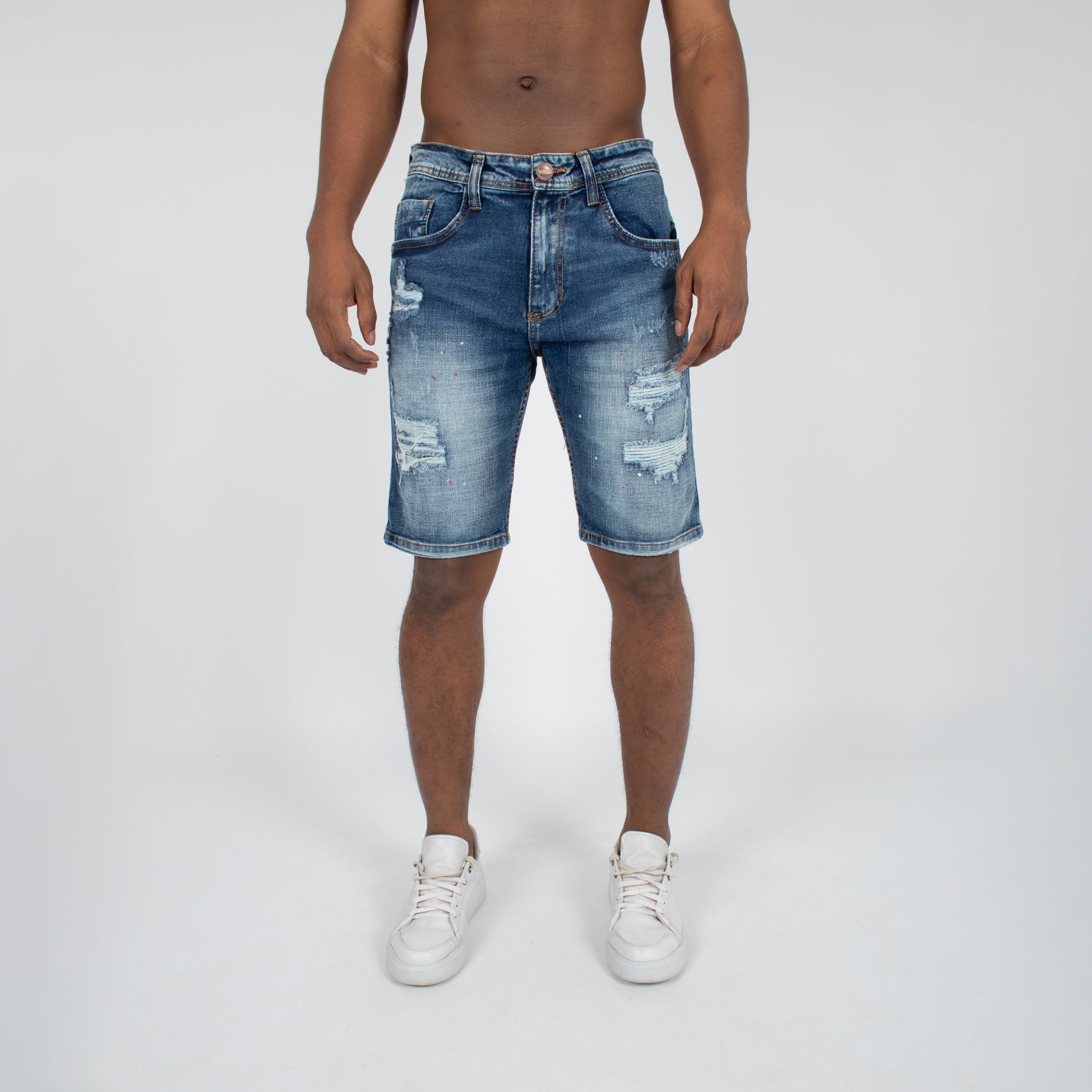 Bermuda hombre bordado