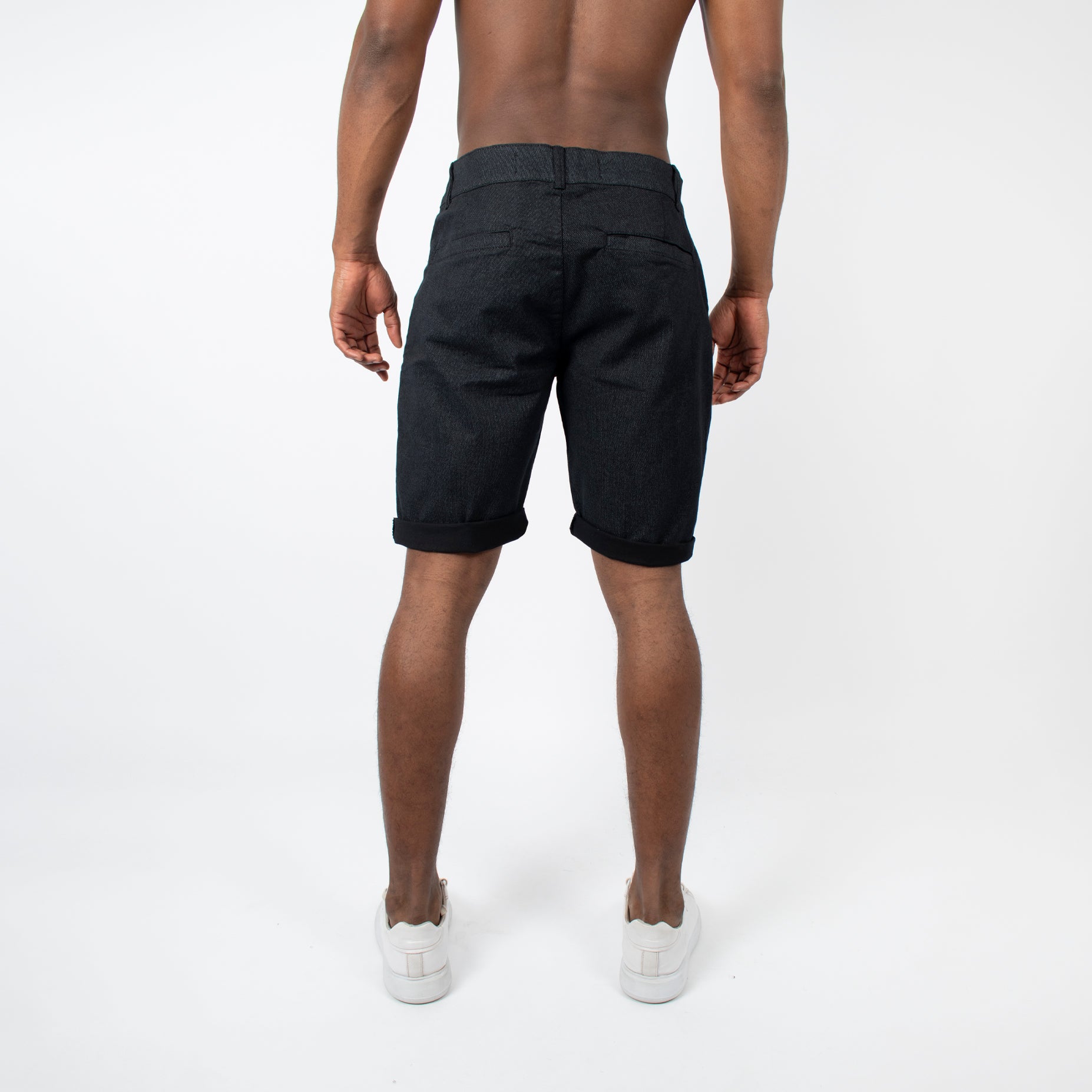 Bermuda hombre dril negra