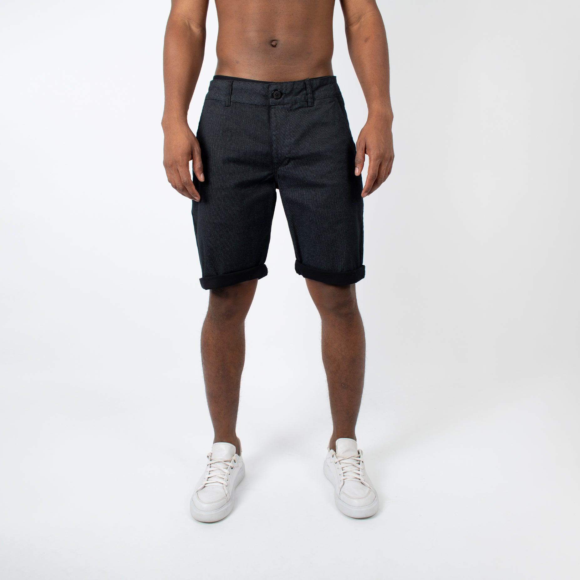 Bermuda hombre dril negra