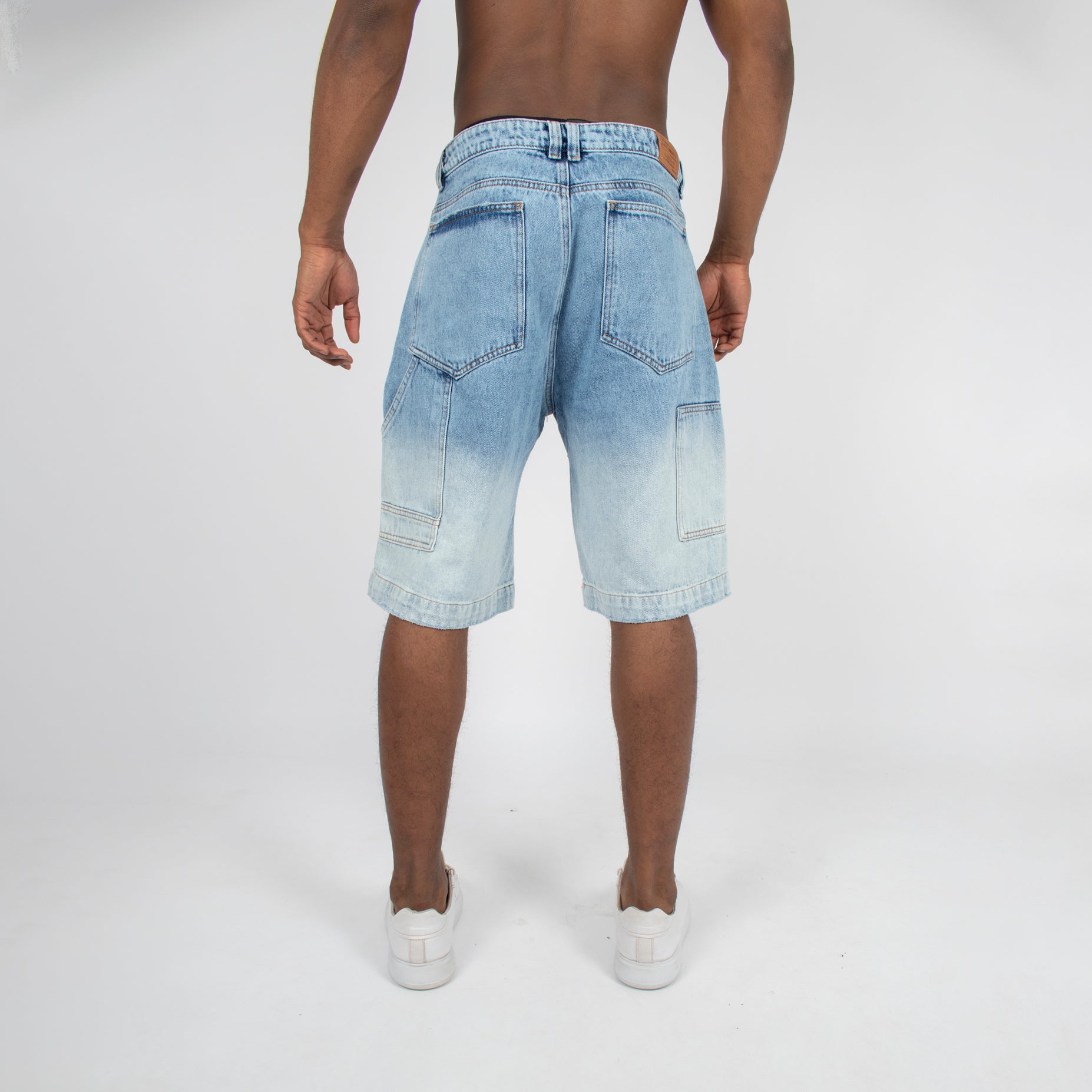 Bermuda hombre cargo azul