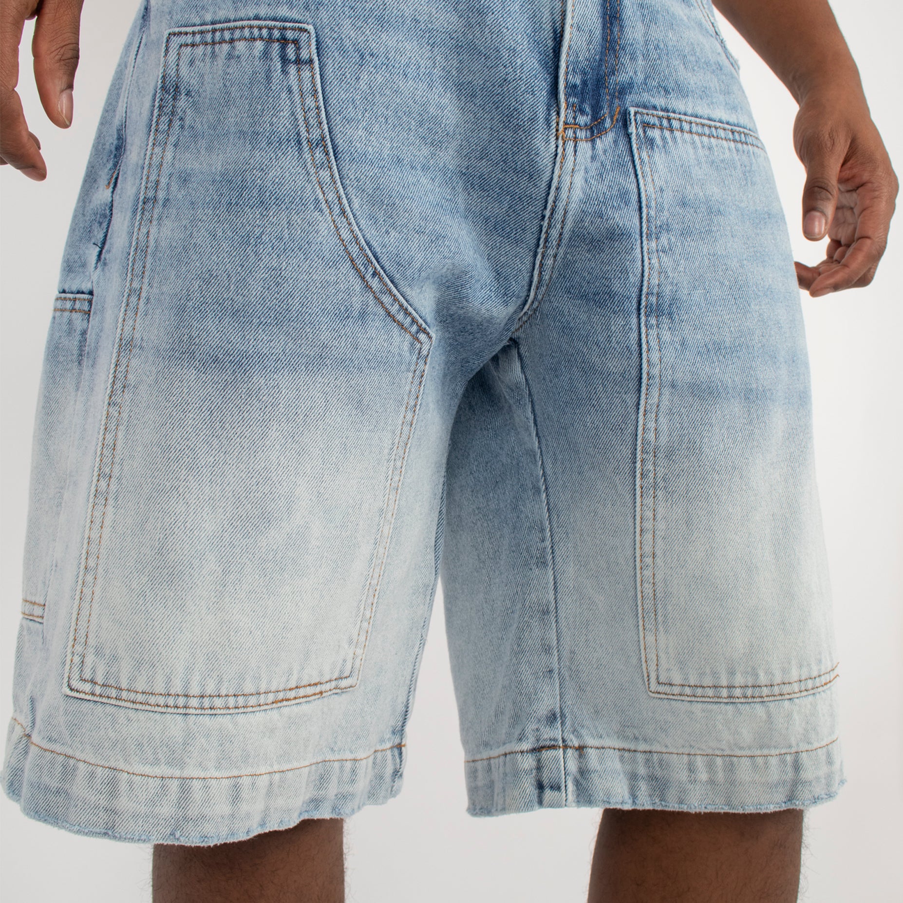 Bermuda hombre cargo azul