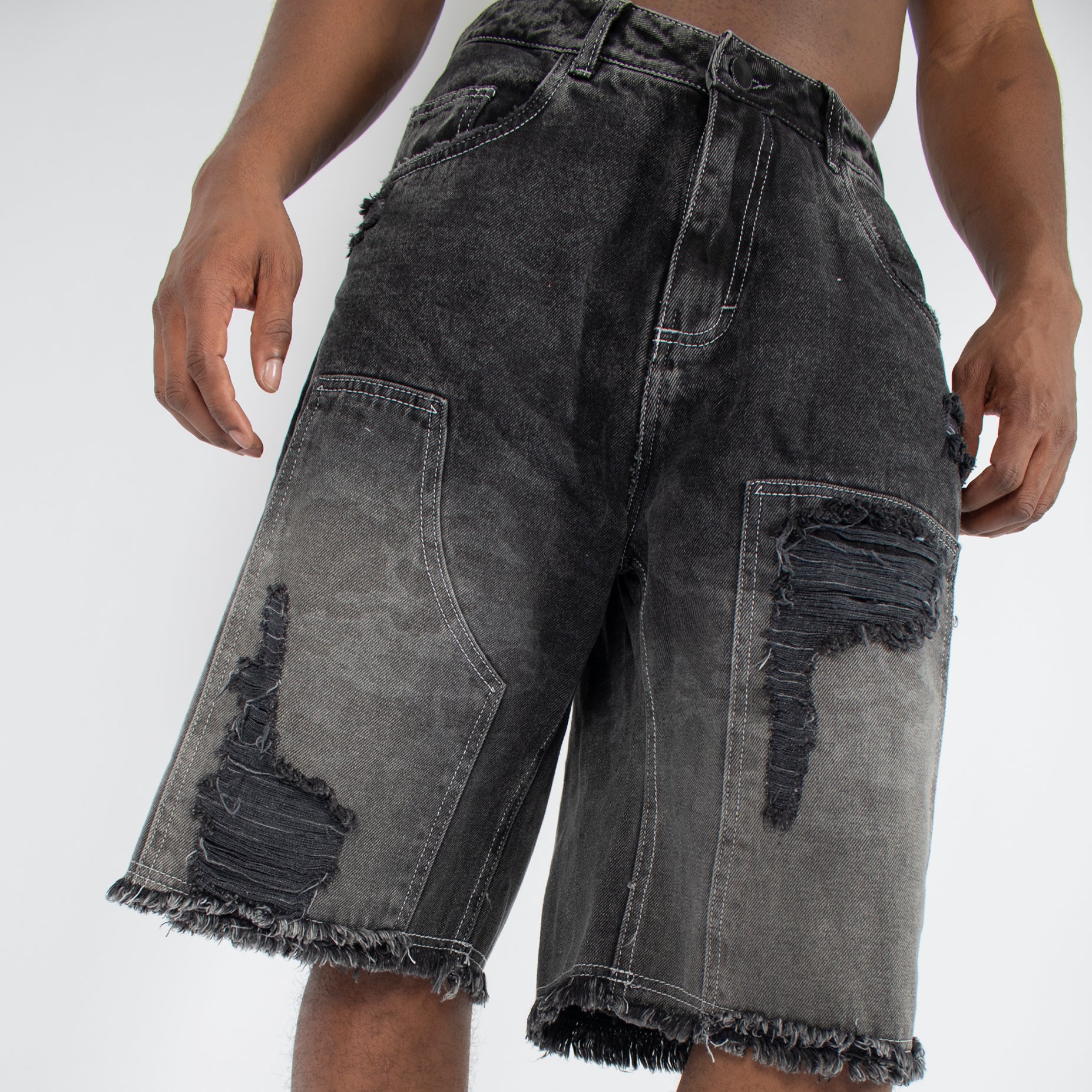 Bermuda hombre jorts gris