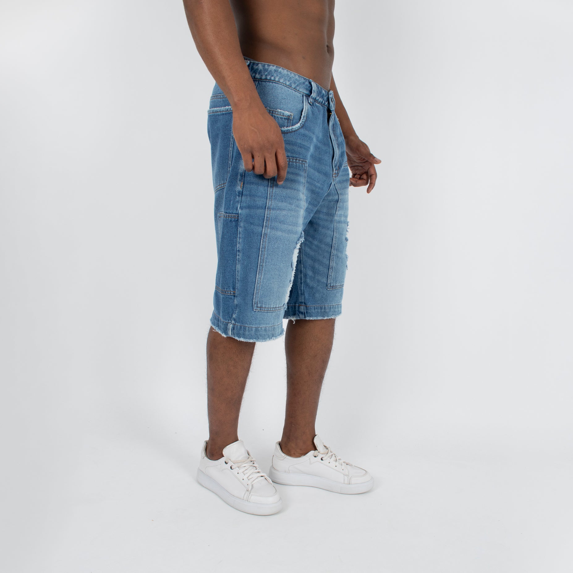 Bermuda hombre jorts con rotos