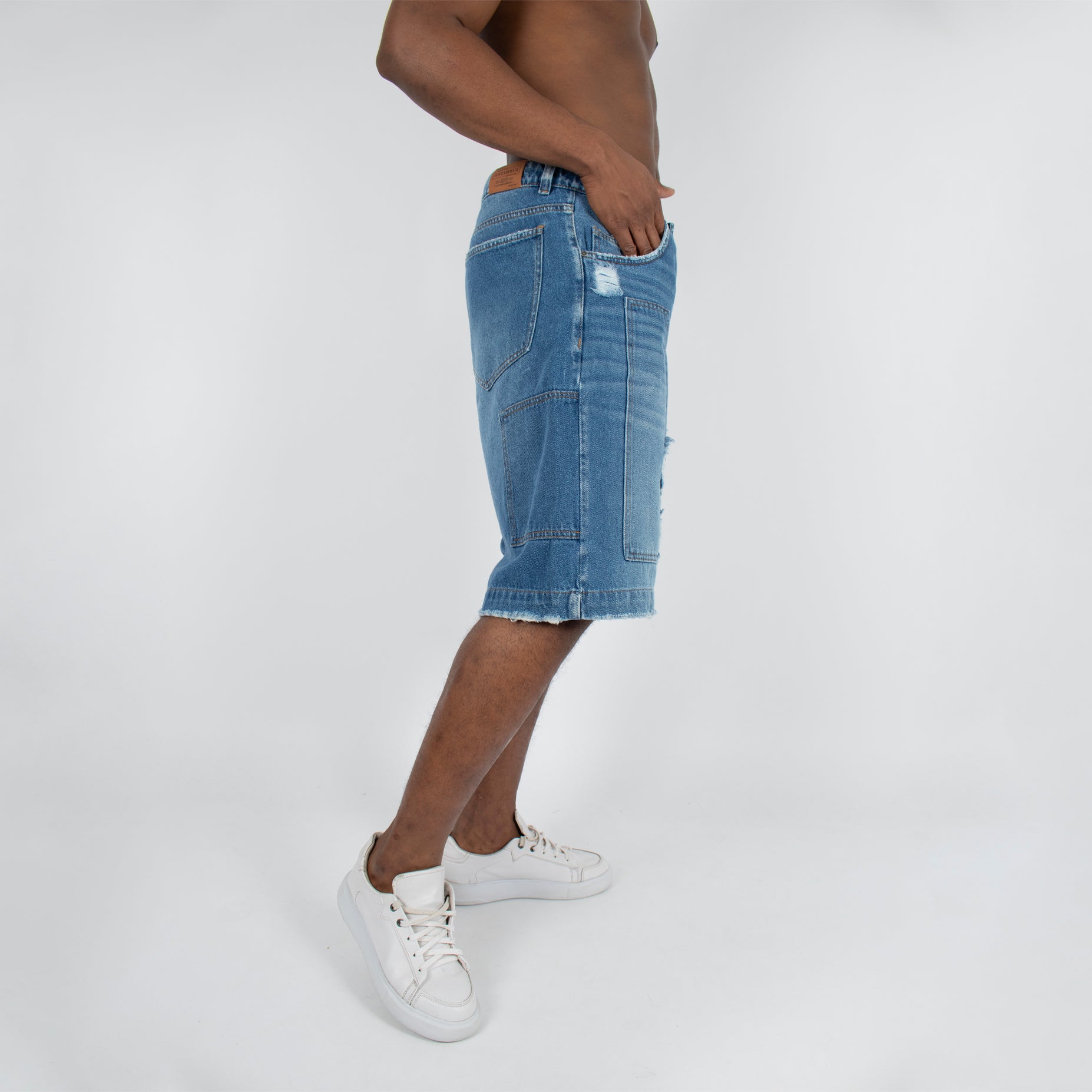 Bermuda hombre jorts con rotos