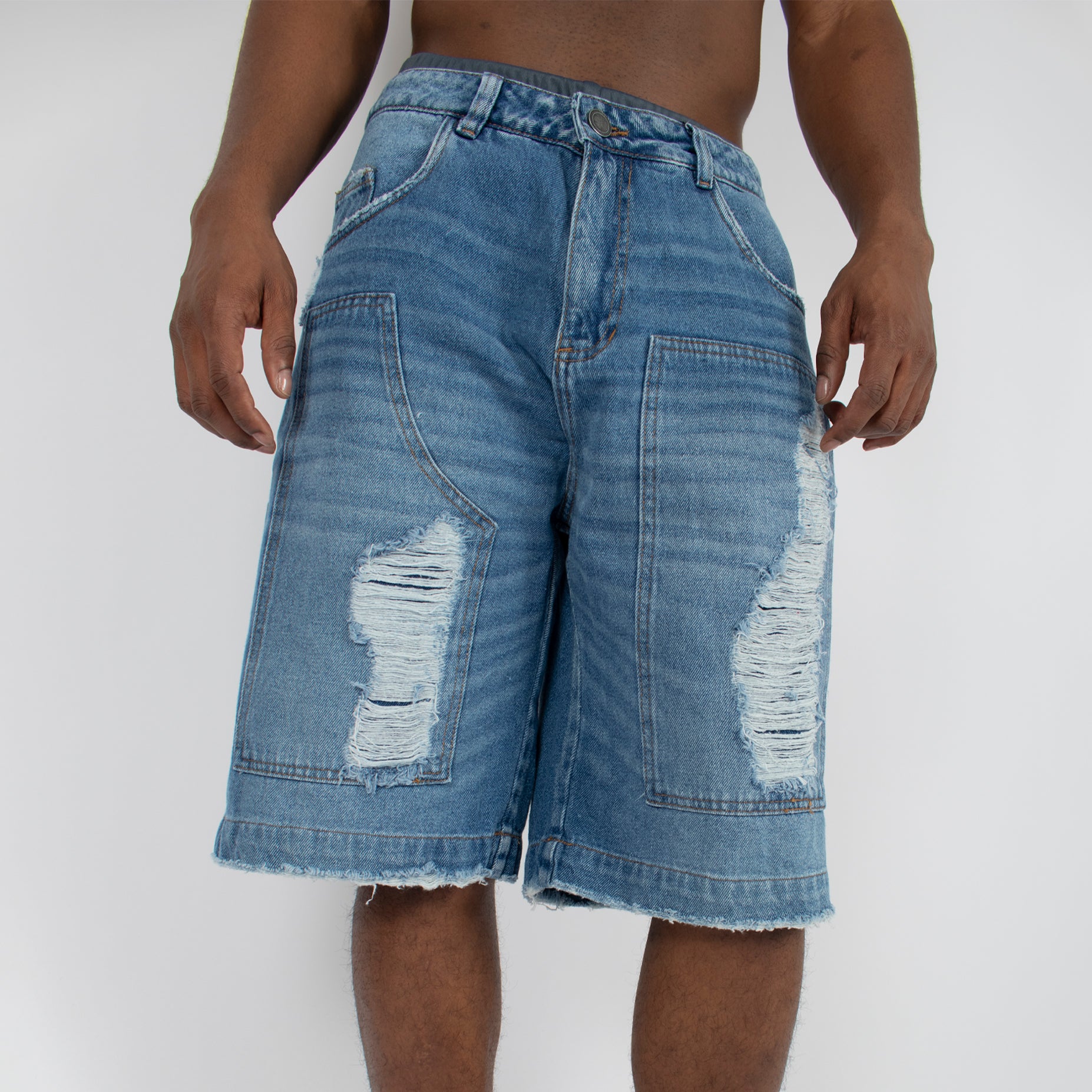 Bermuda hombre jorts con rotos