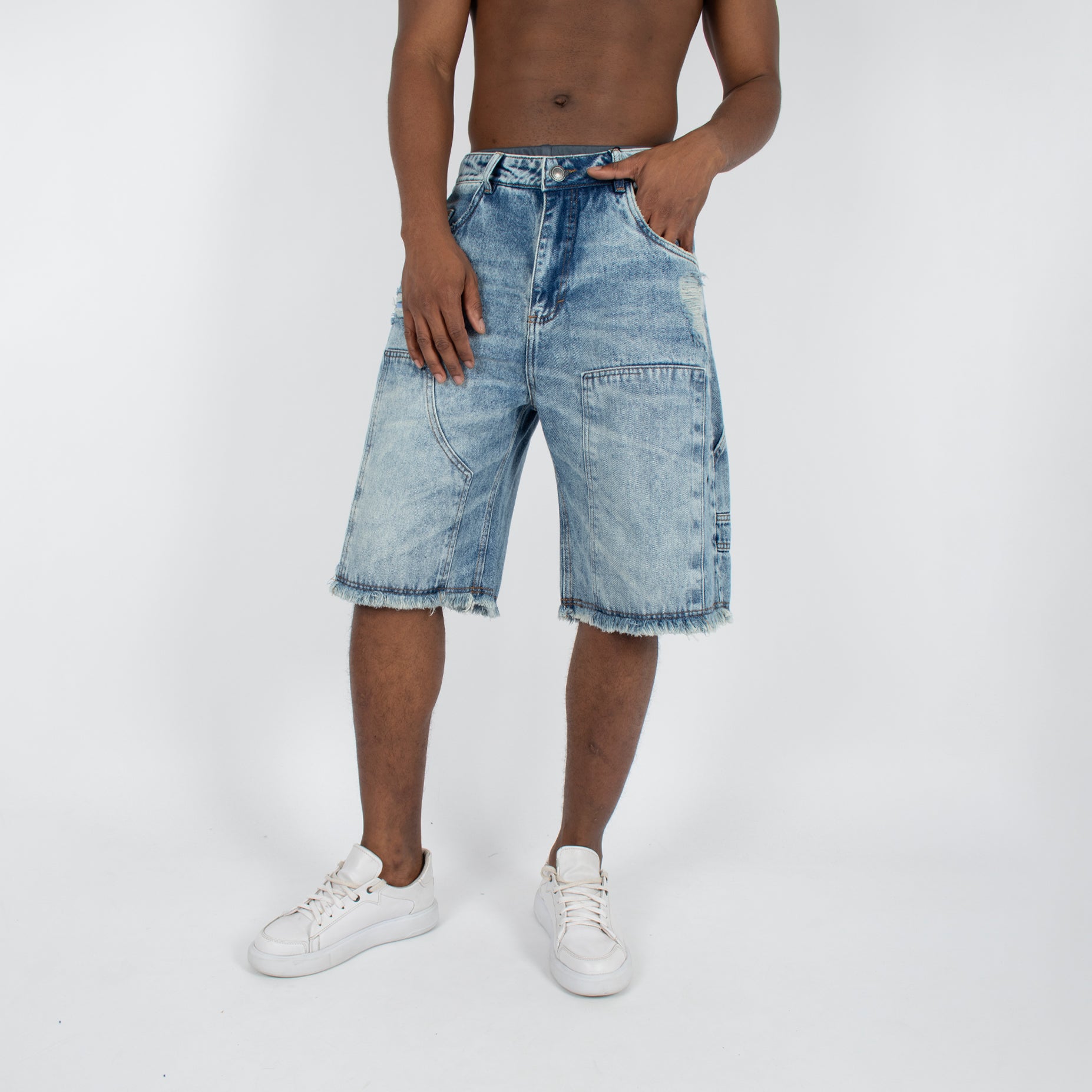 Bermuda hombre jorts azul