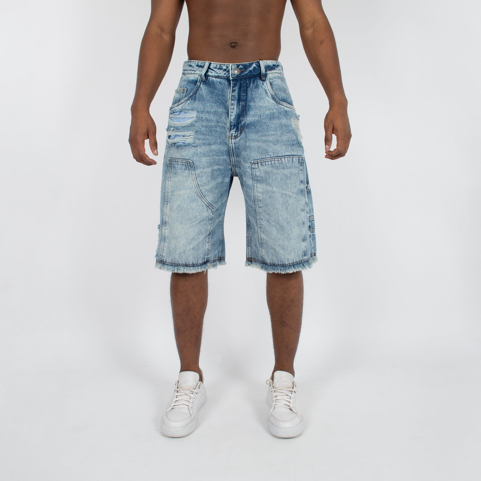 Bermuda hombre jorts azul