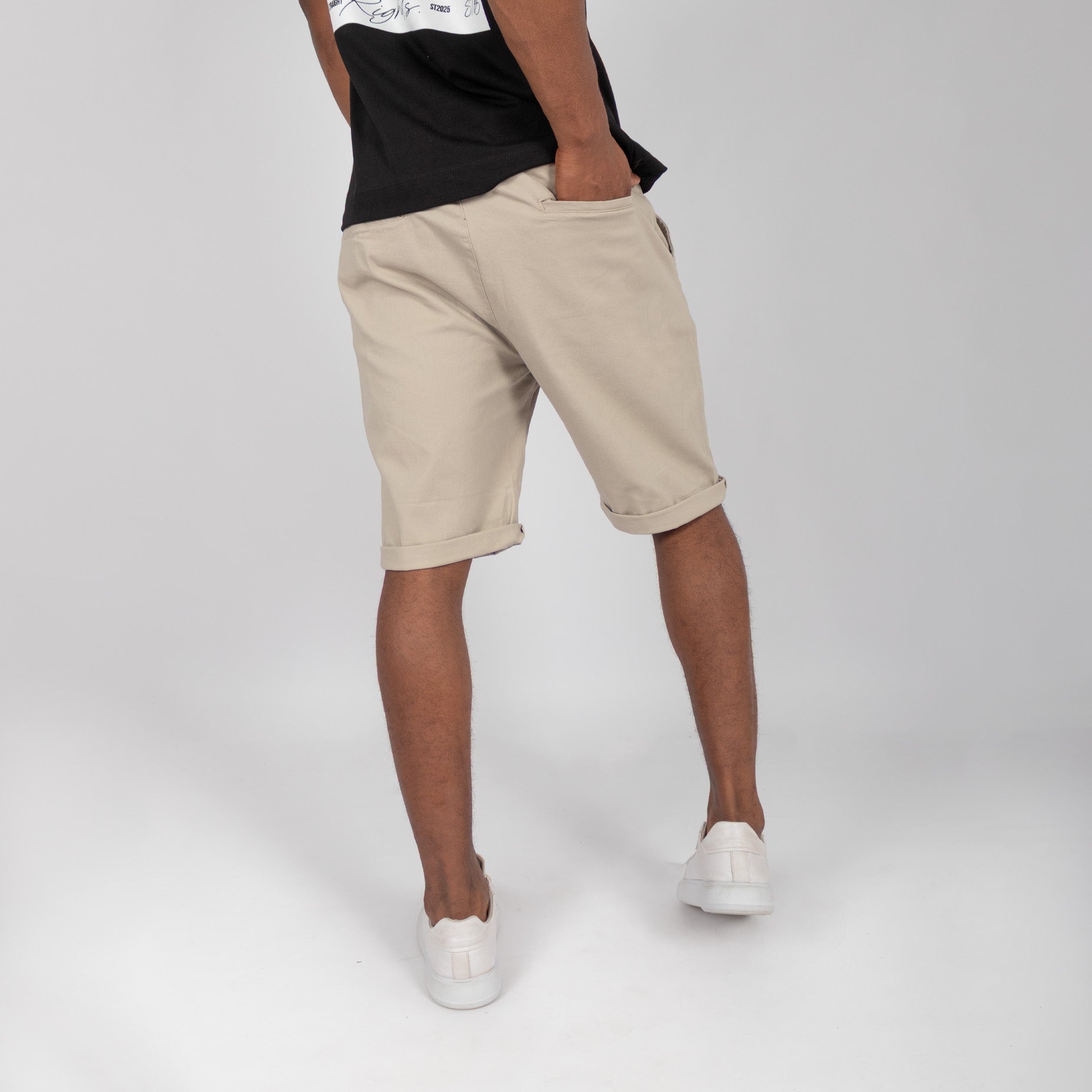 Bermuda hombre dril kaki