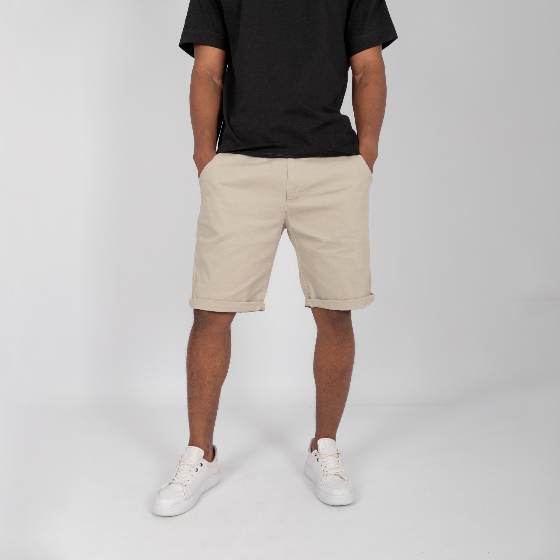 Bermuda hombre dril kaki