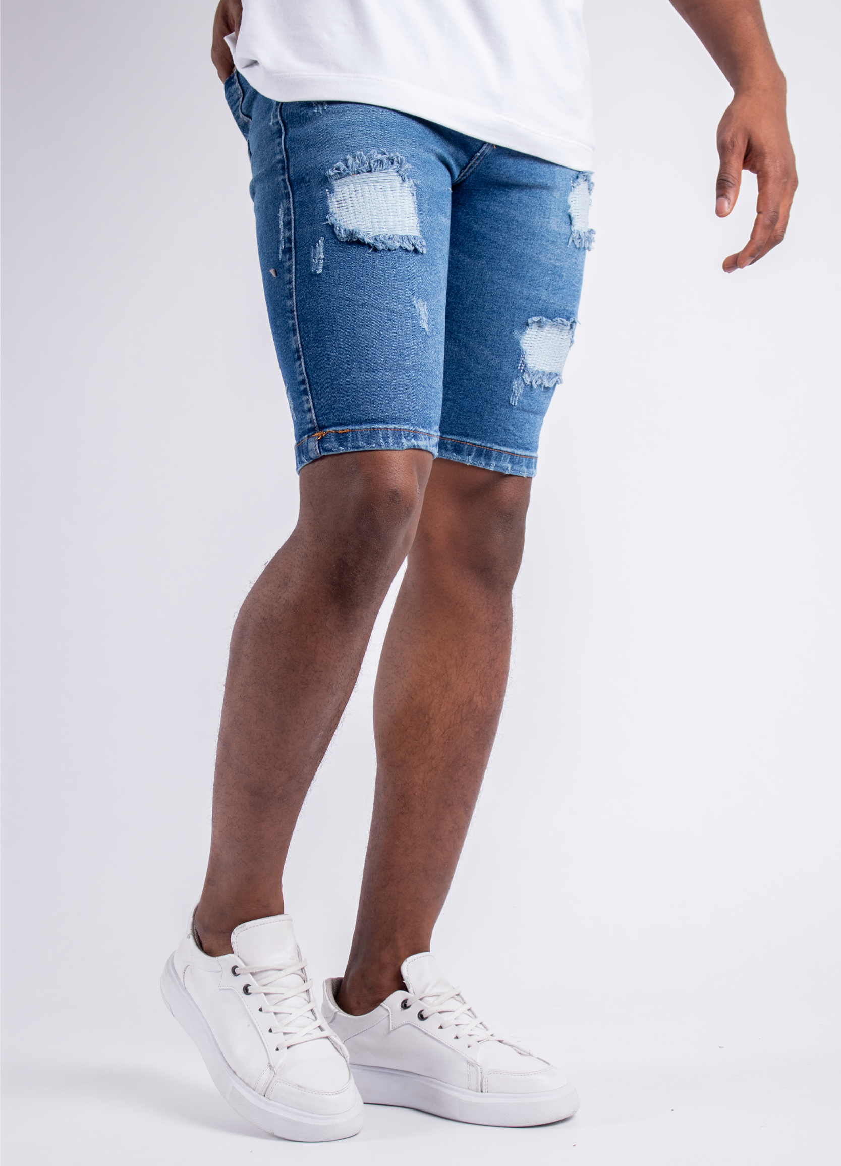 Bermuda Hombre Azul Medio