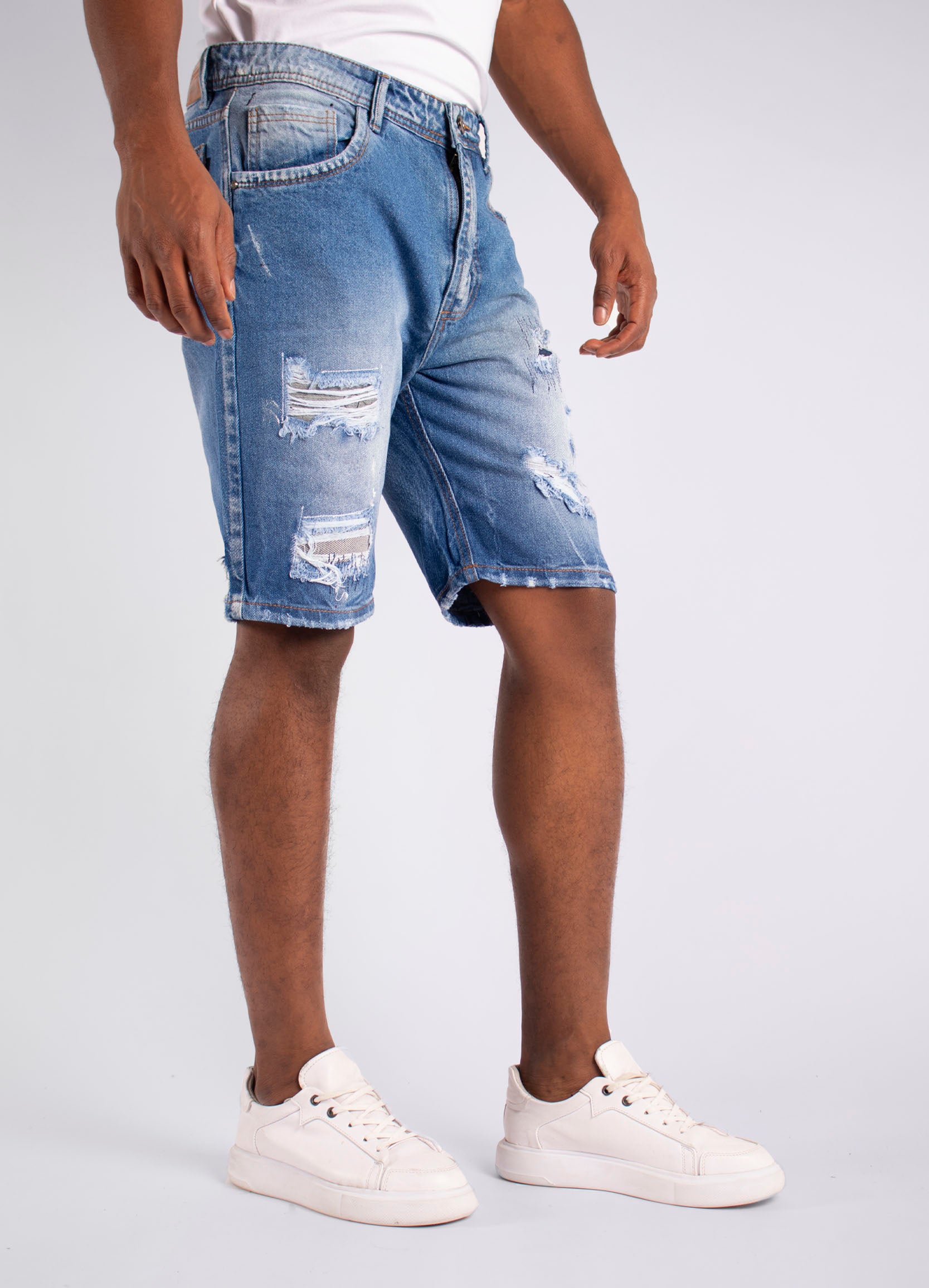 Bermuda hombre parche bordado