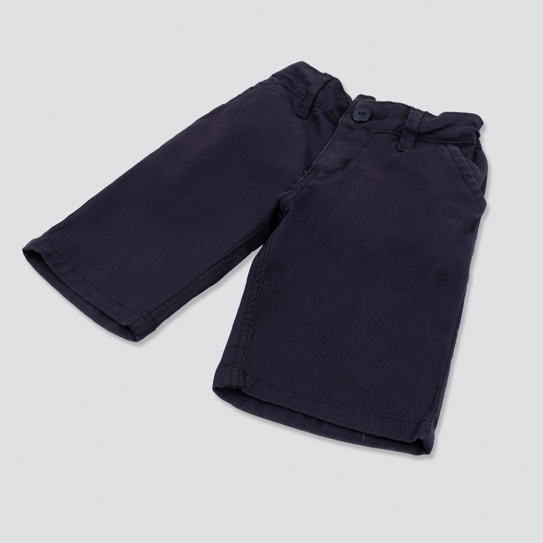 Bermuda niño dril azul