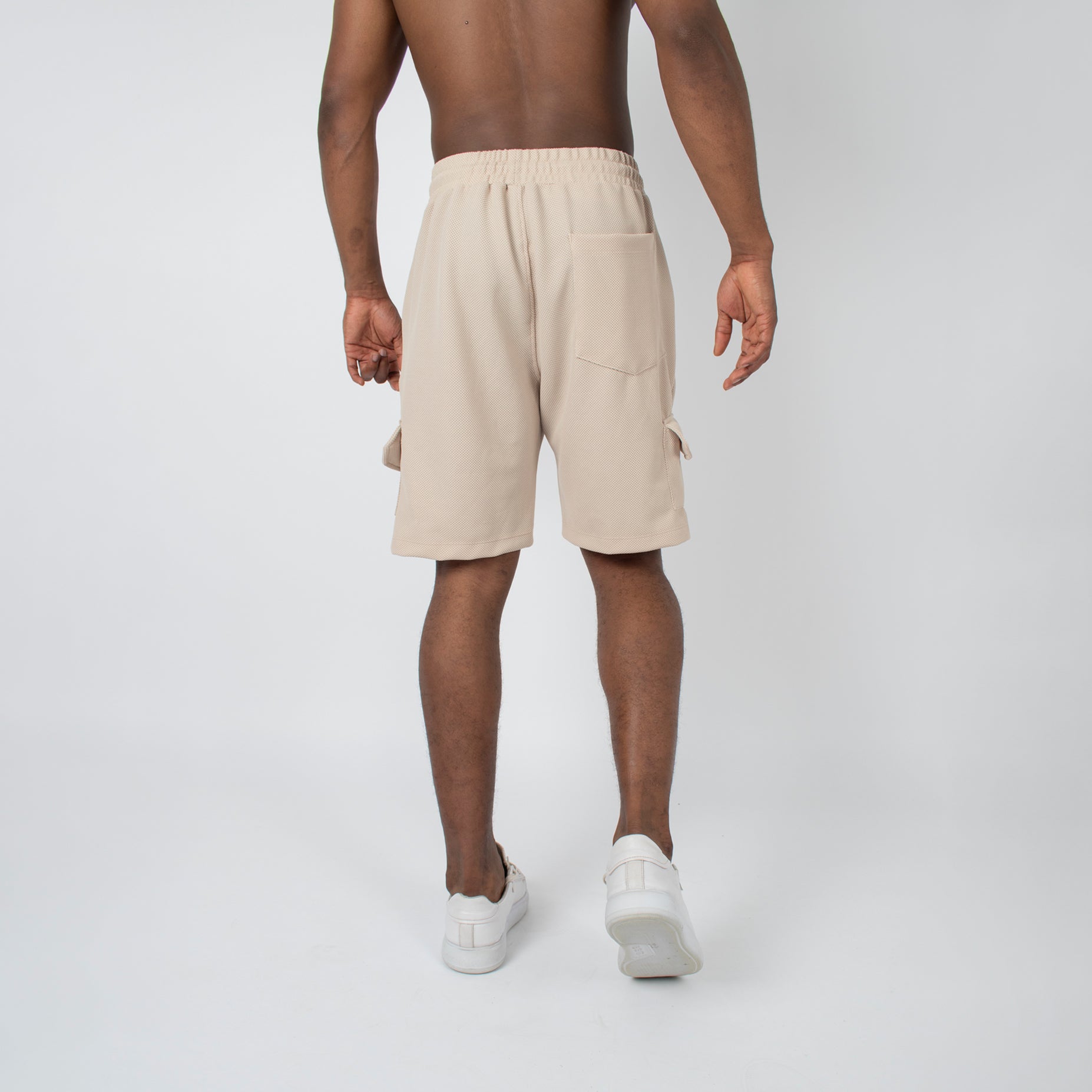 Pantaloneta hombre cargo textura