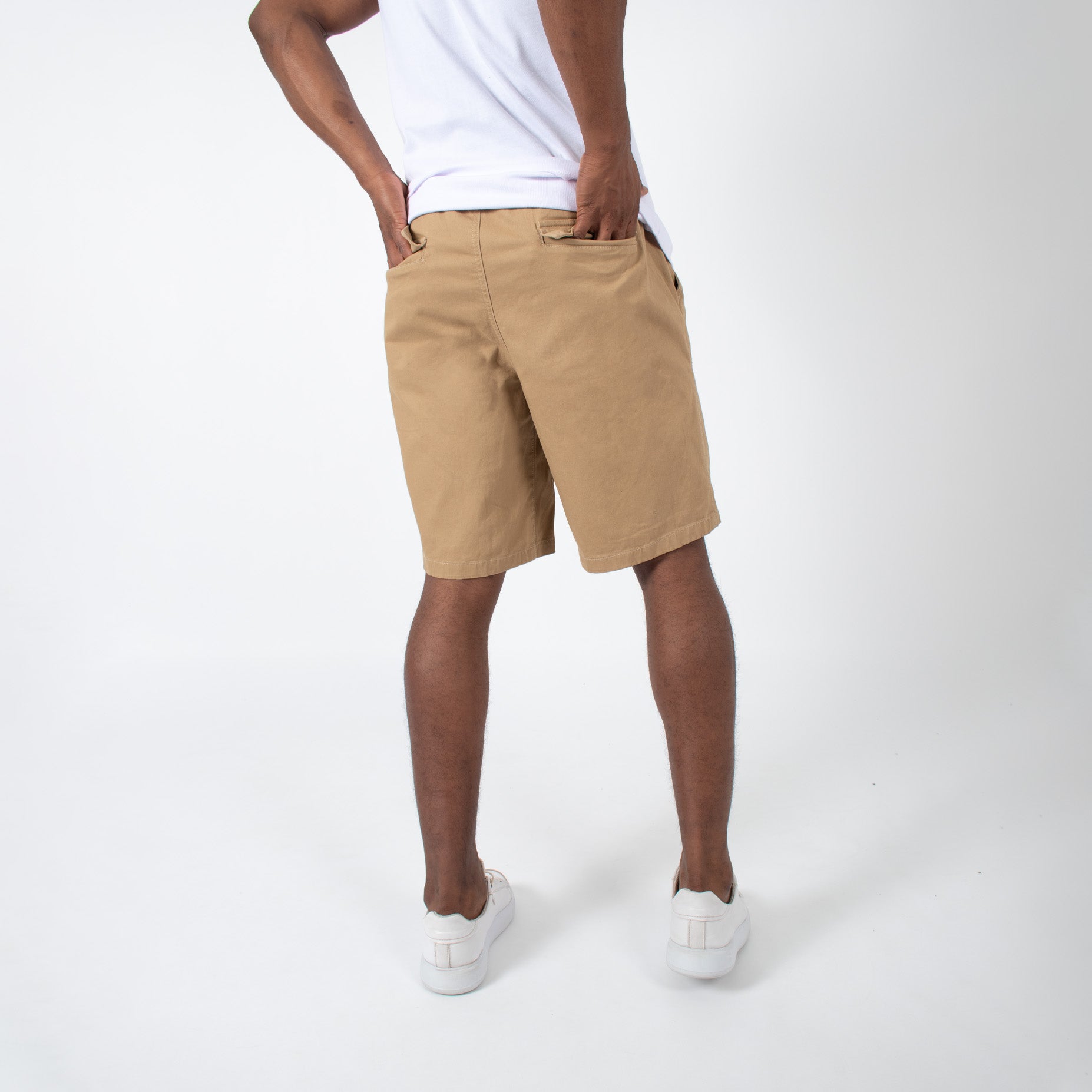 Bermuda hombre dril beige