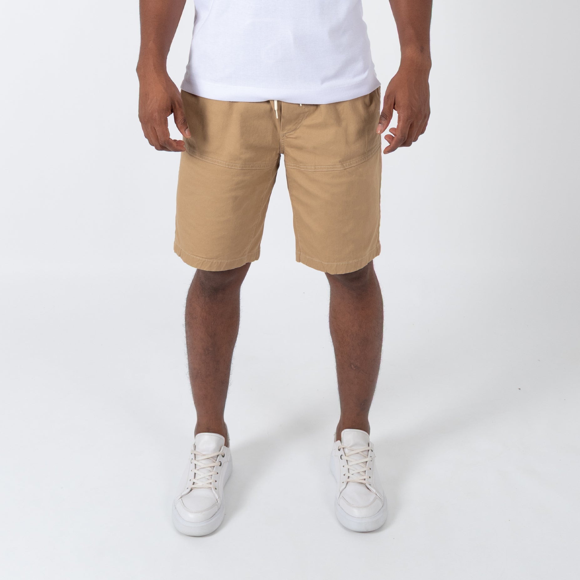 Bermuda hombre dril beige