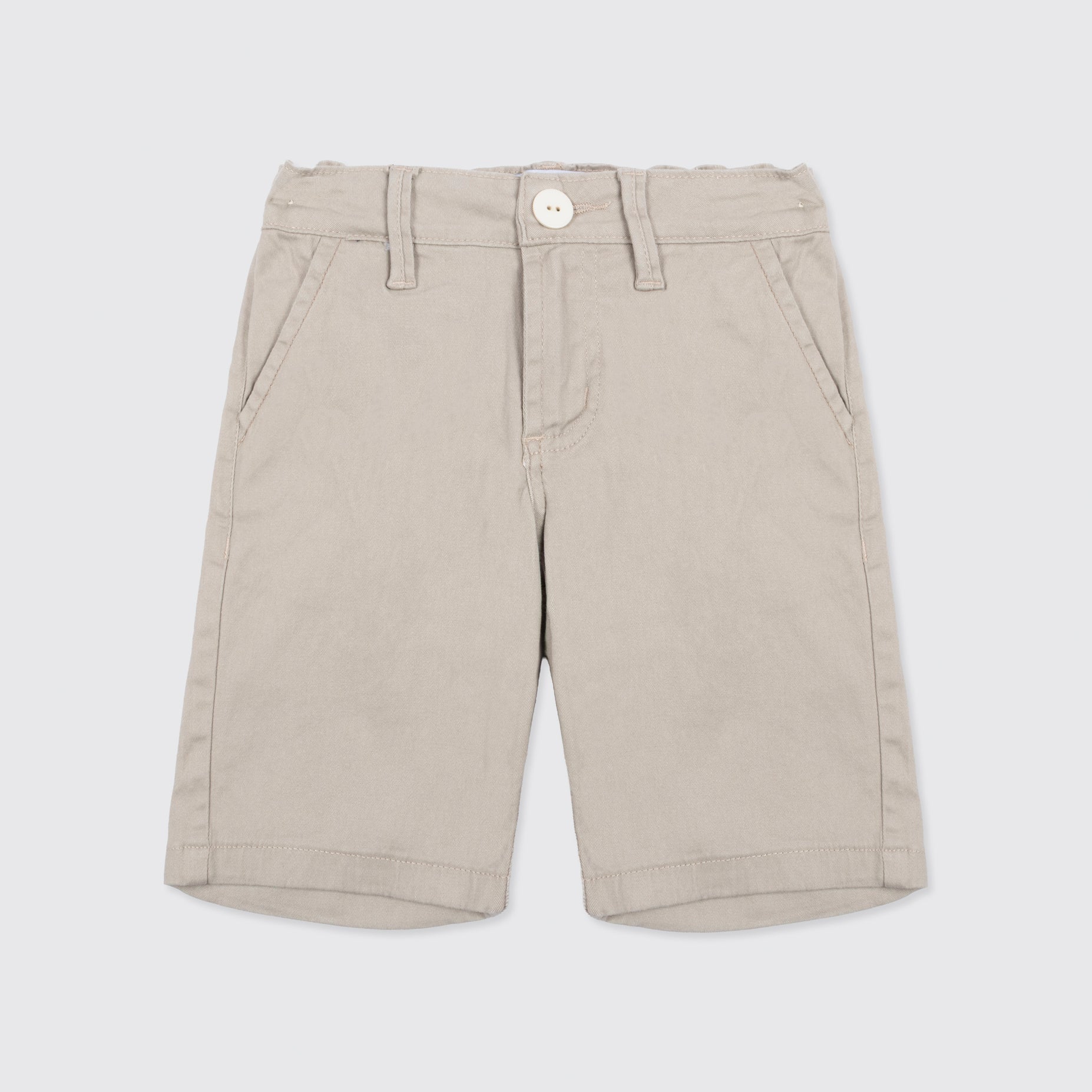 Bermuda niño dril beige