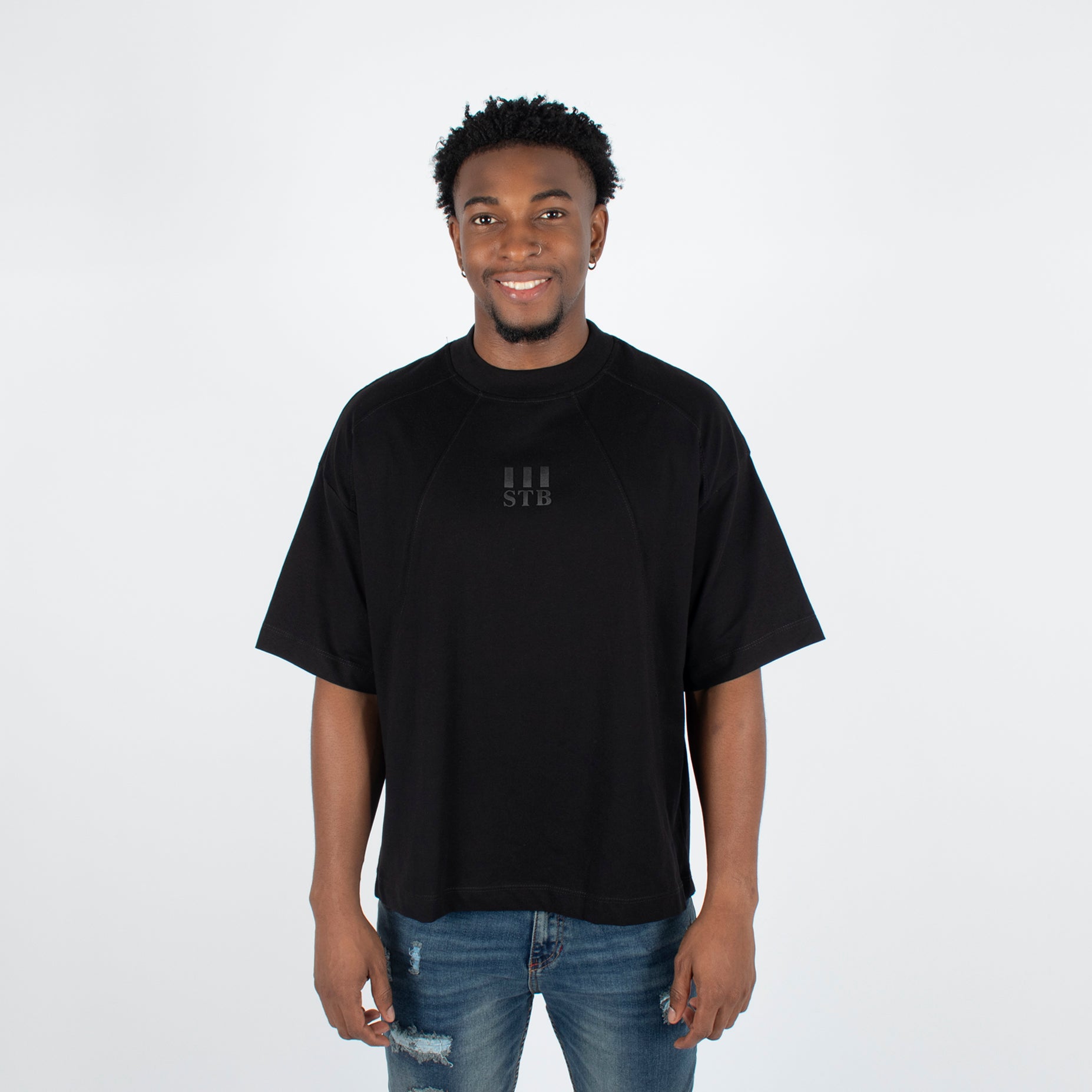 Camiseta hombre Boxi corte negra