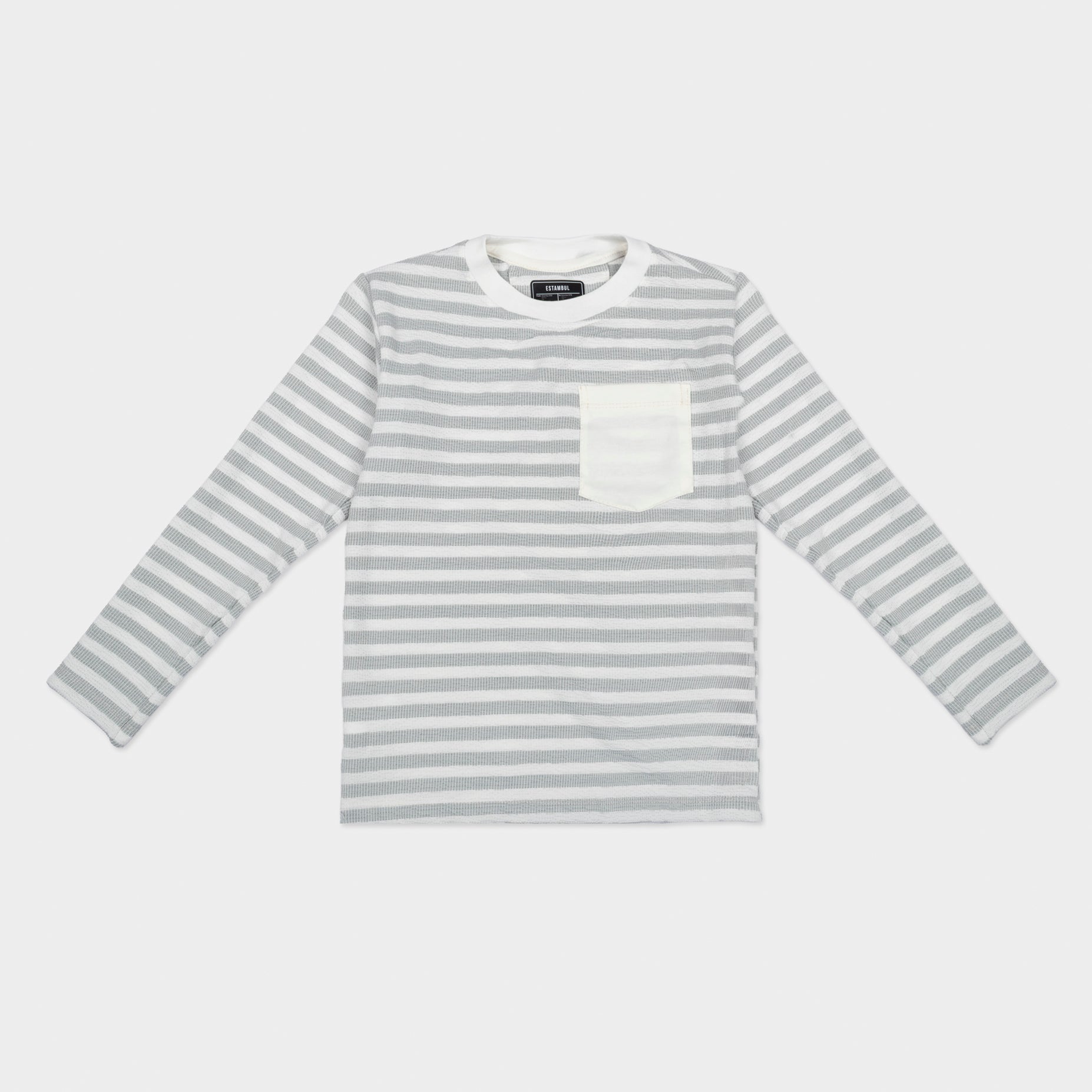 Camiseta niño textura M.L. blanco