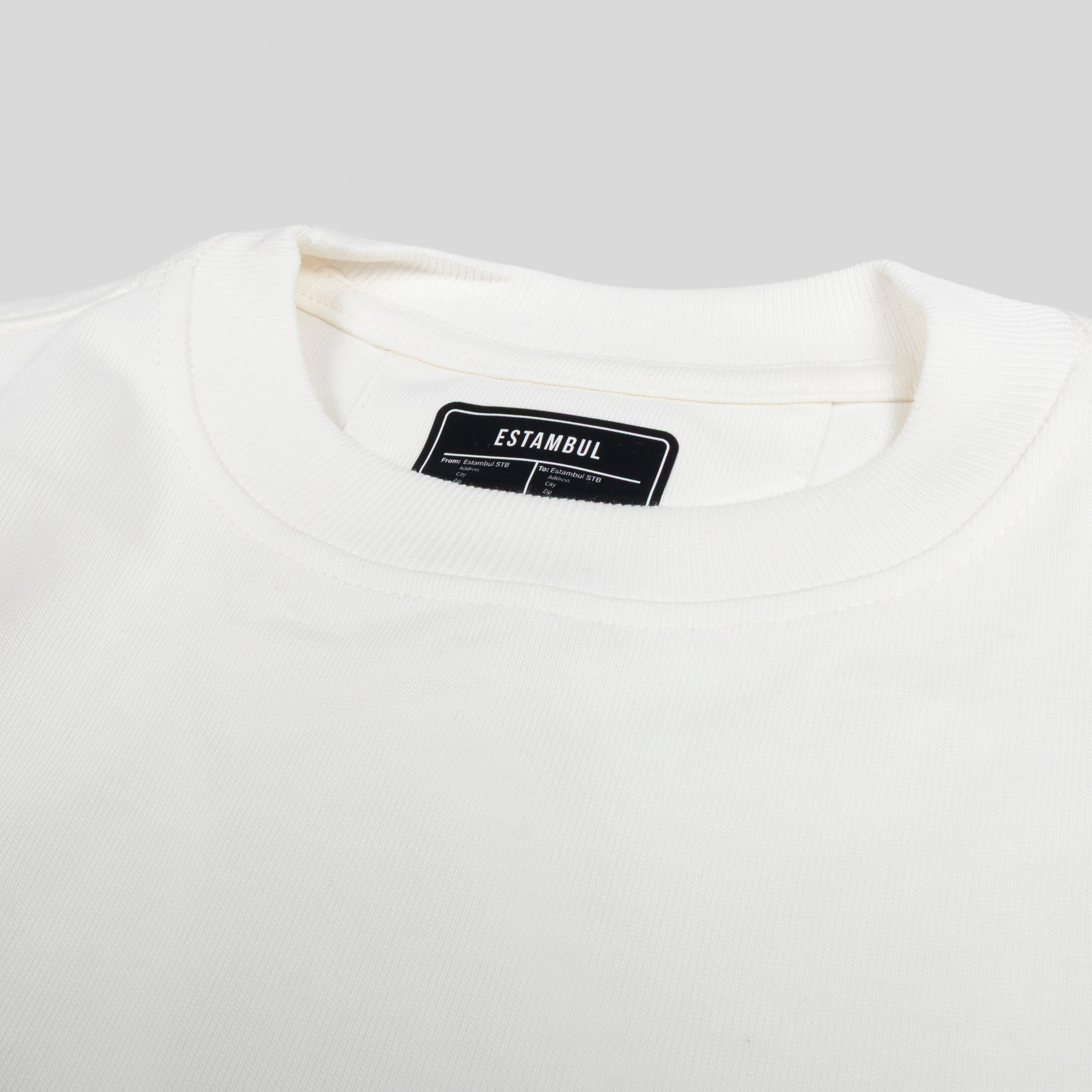 Camiseta básica niño marfil