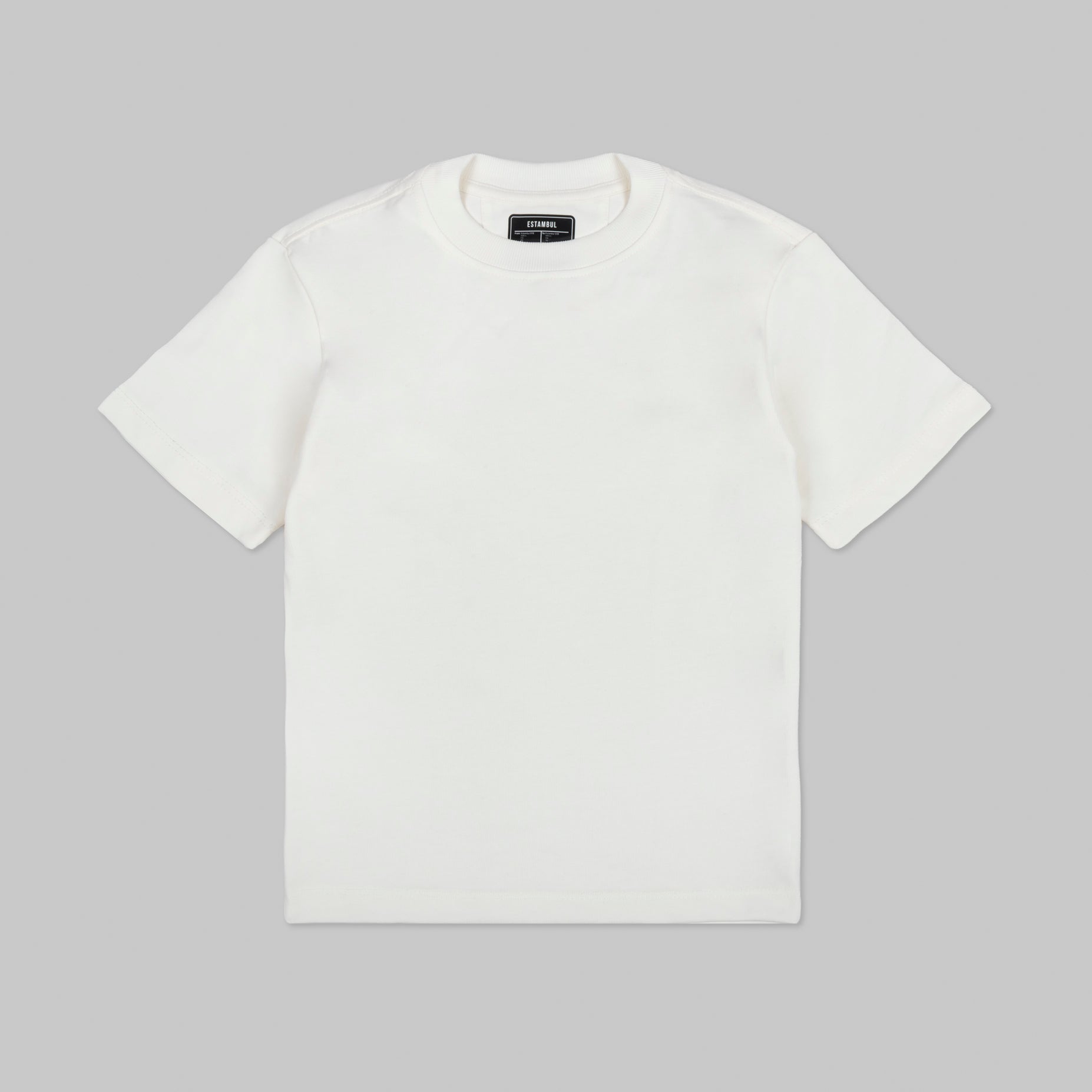 Camiseta básica niño marfil