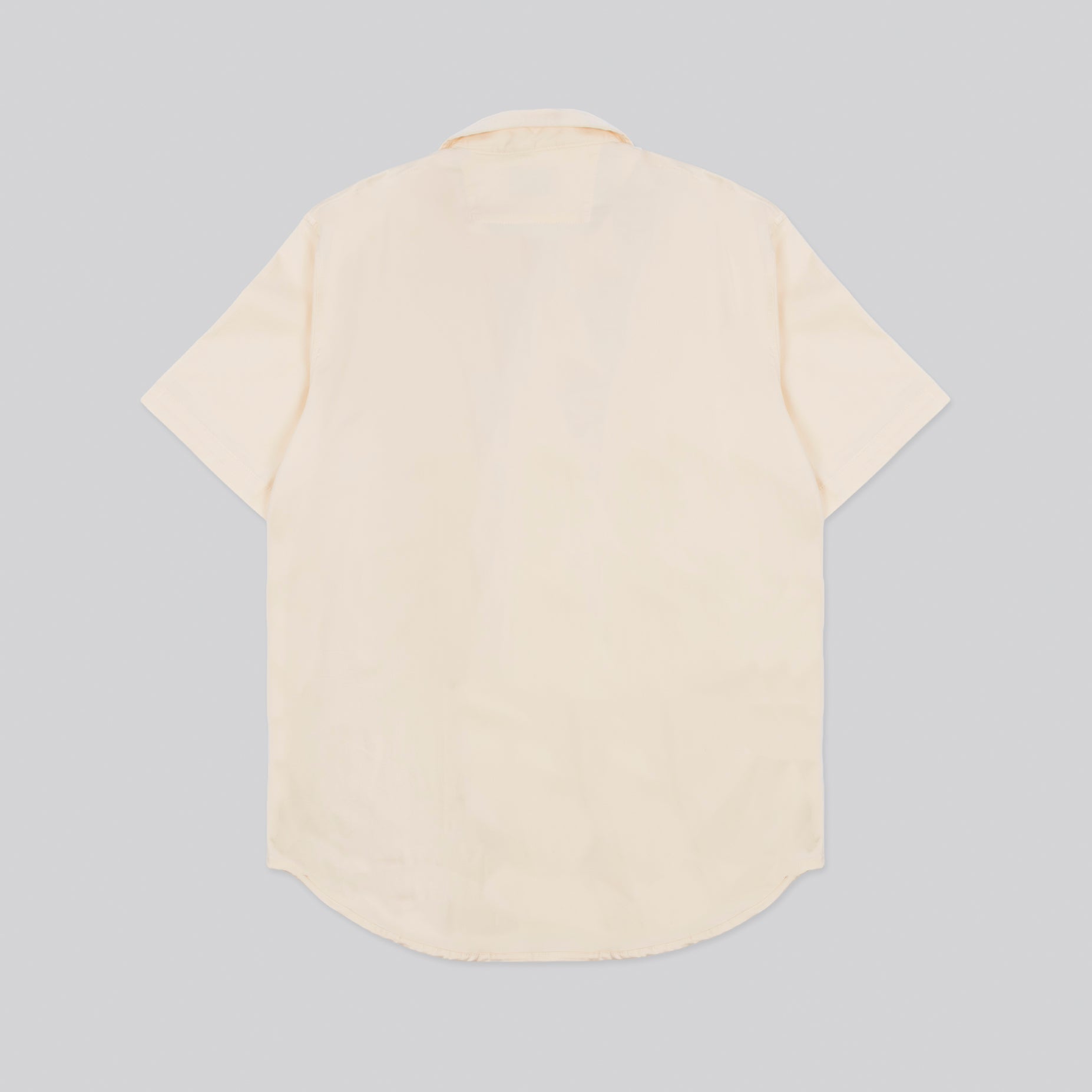 Camisa hombre cuello sport beige