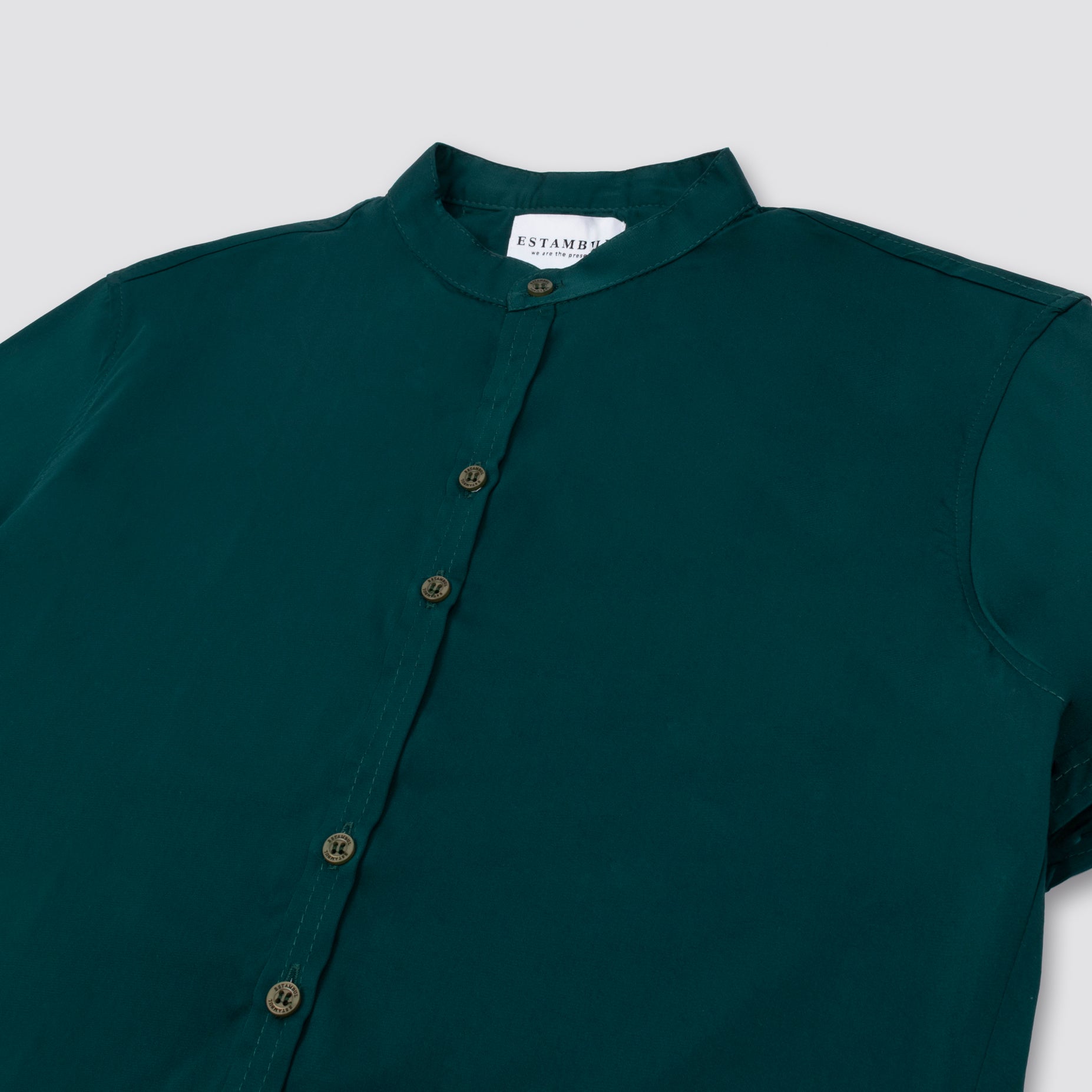 Camisa hombre basica verde