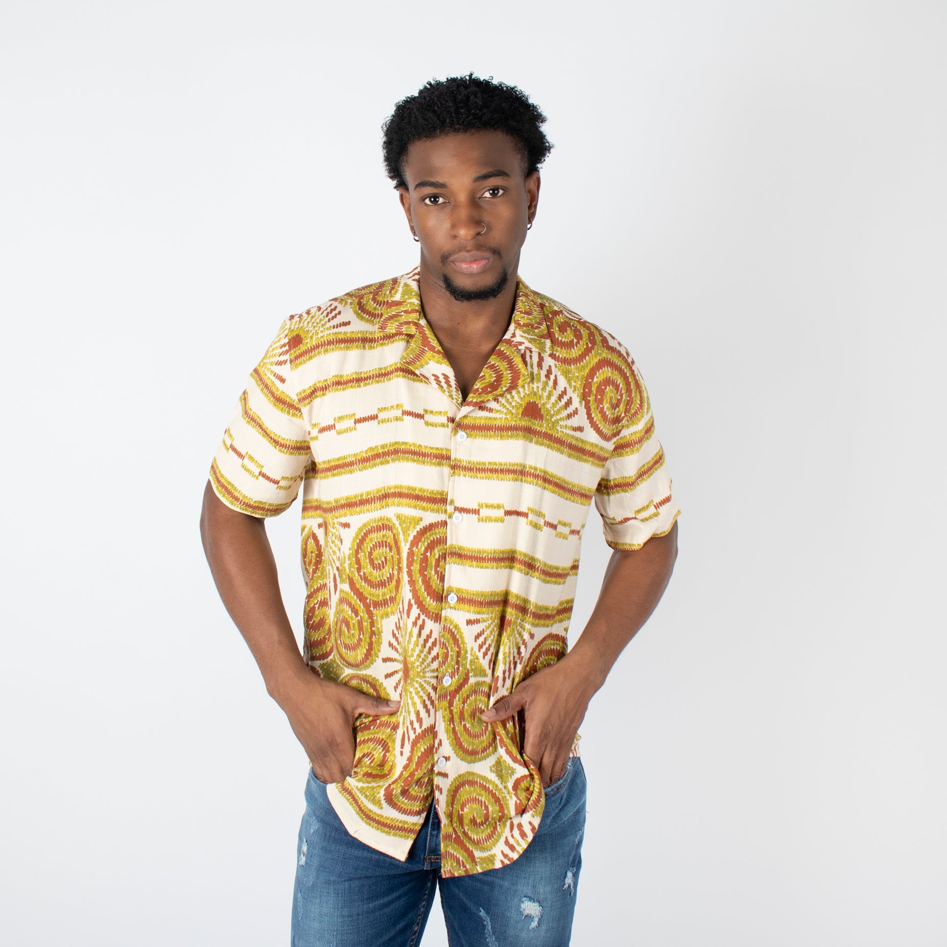 Camisa hombre cuello Sand