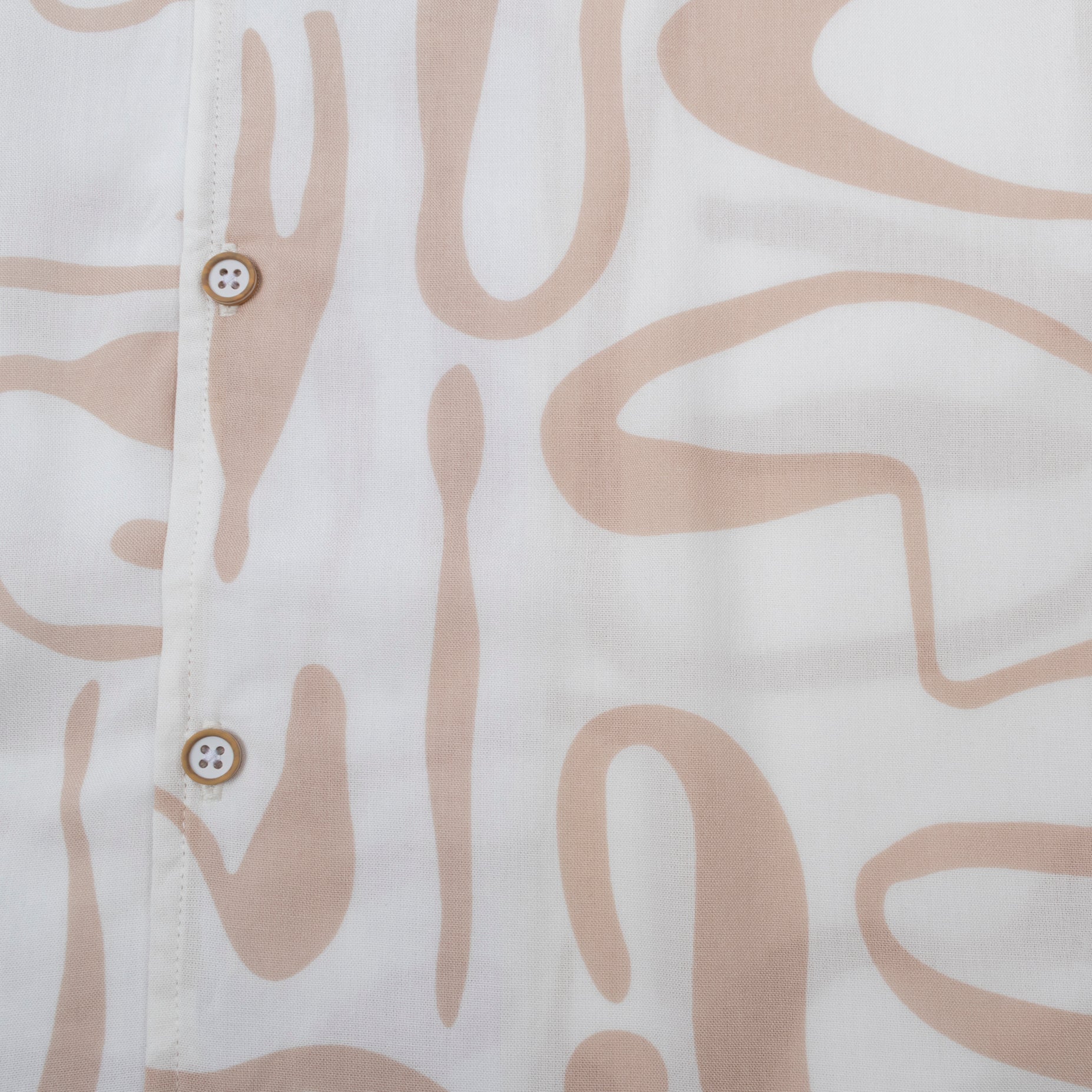 Camisa hombre basica cuello sport beige