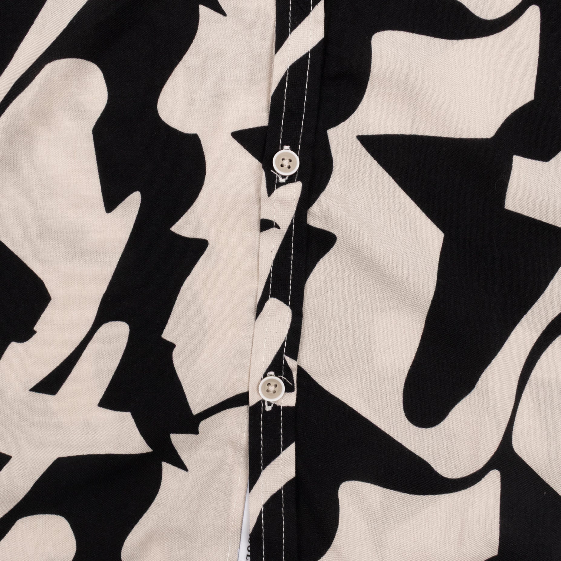 Camisa hombre decorada negro