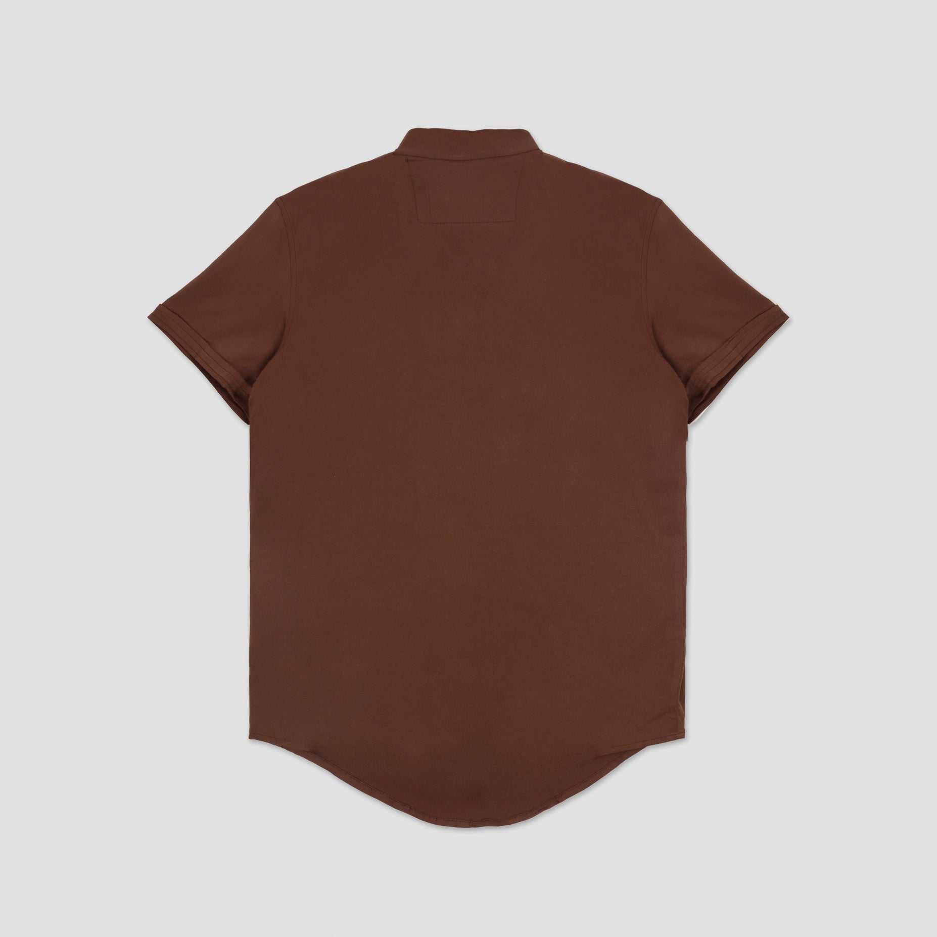Camisa hombre basica cafe