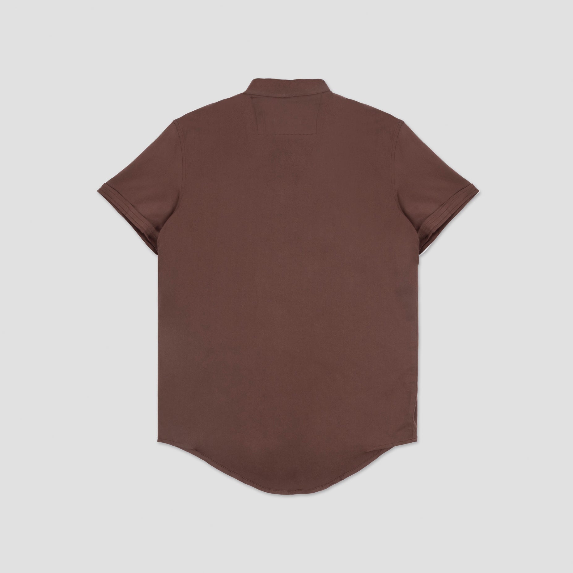Camisa hombre basica cafe