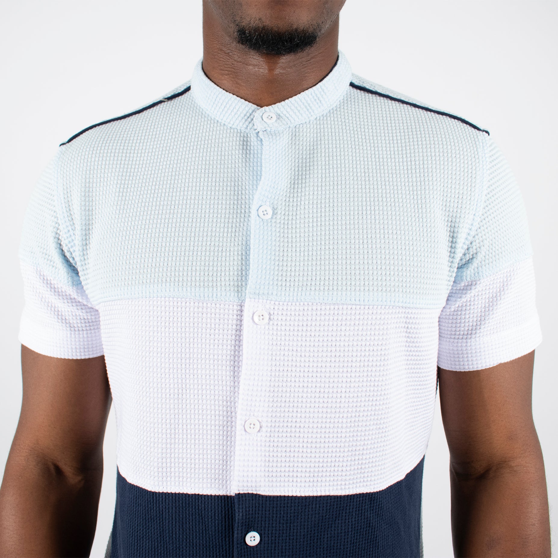 Camisa hombre cortes textura