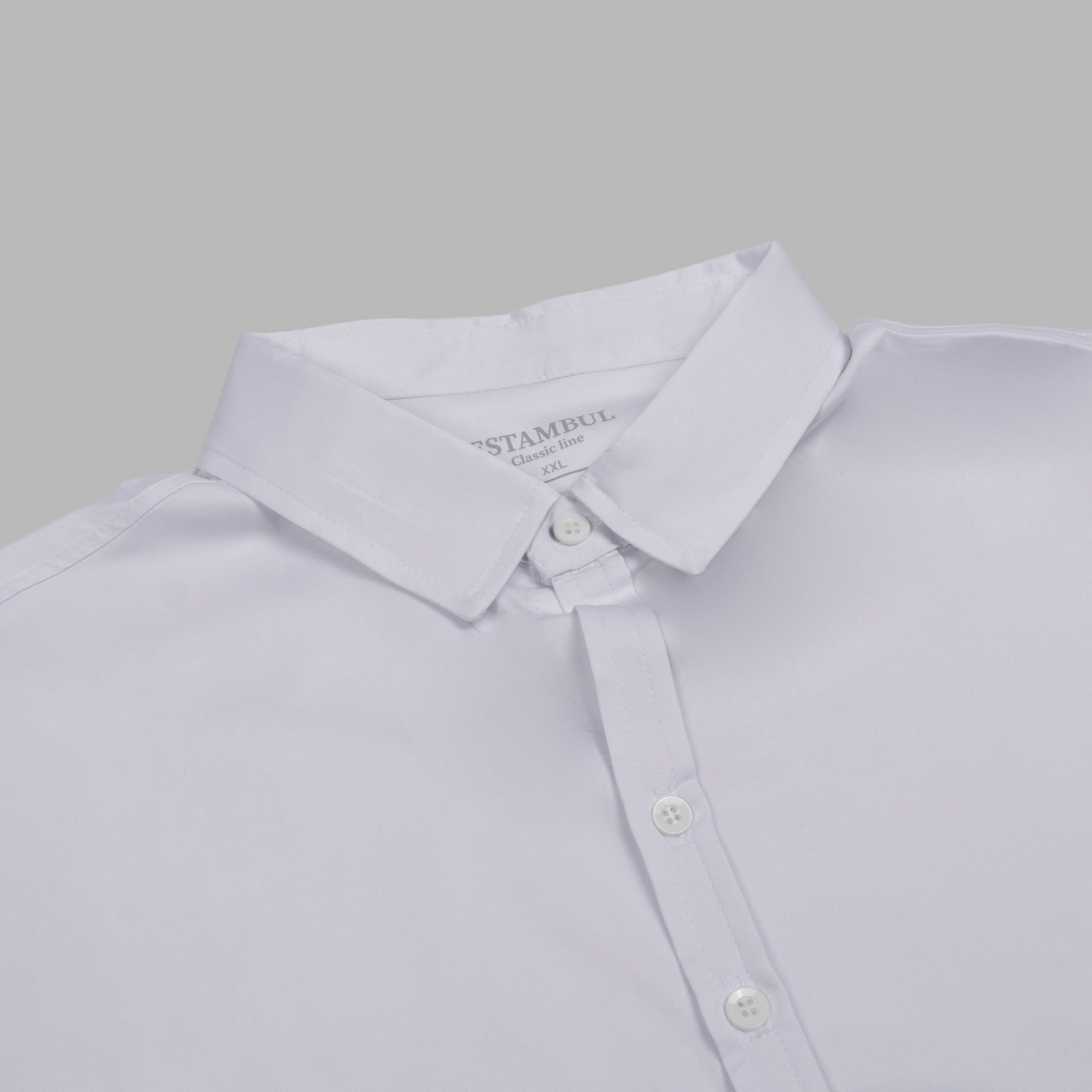 Camisa hombre básica cuello  blanca