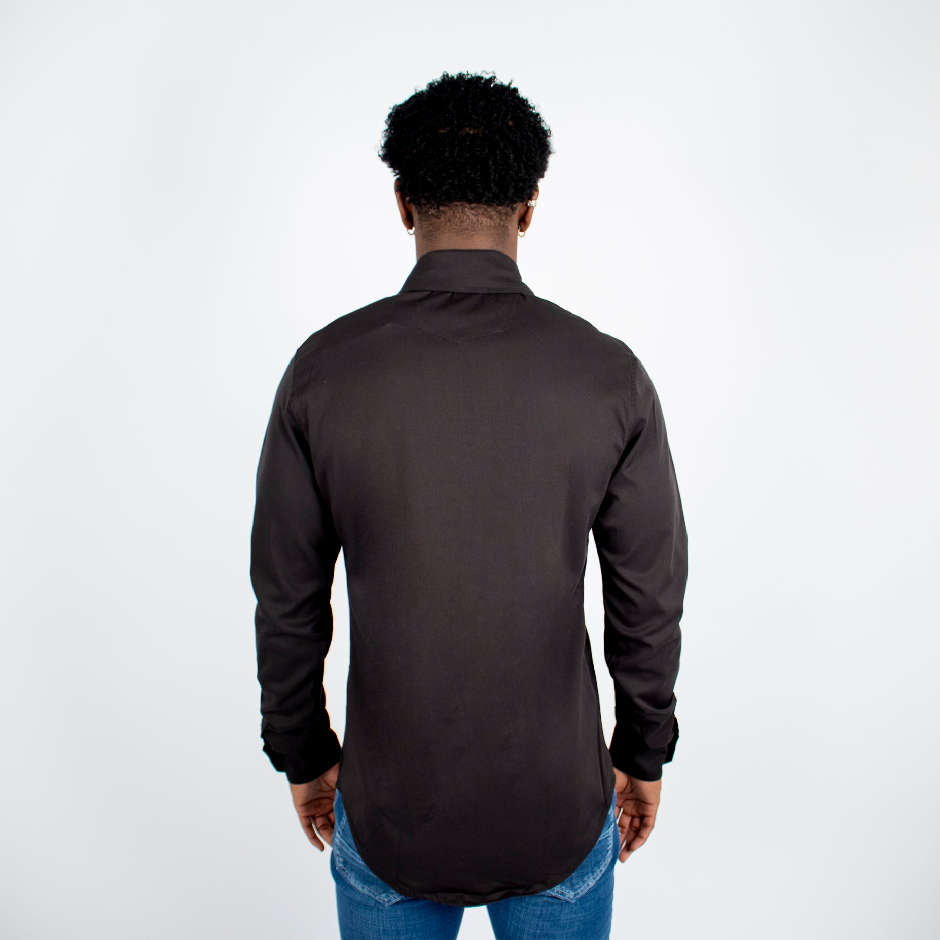 Camisa hombre ML negra