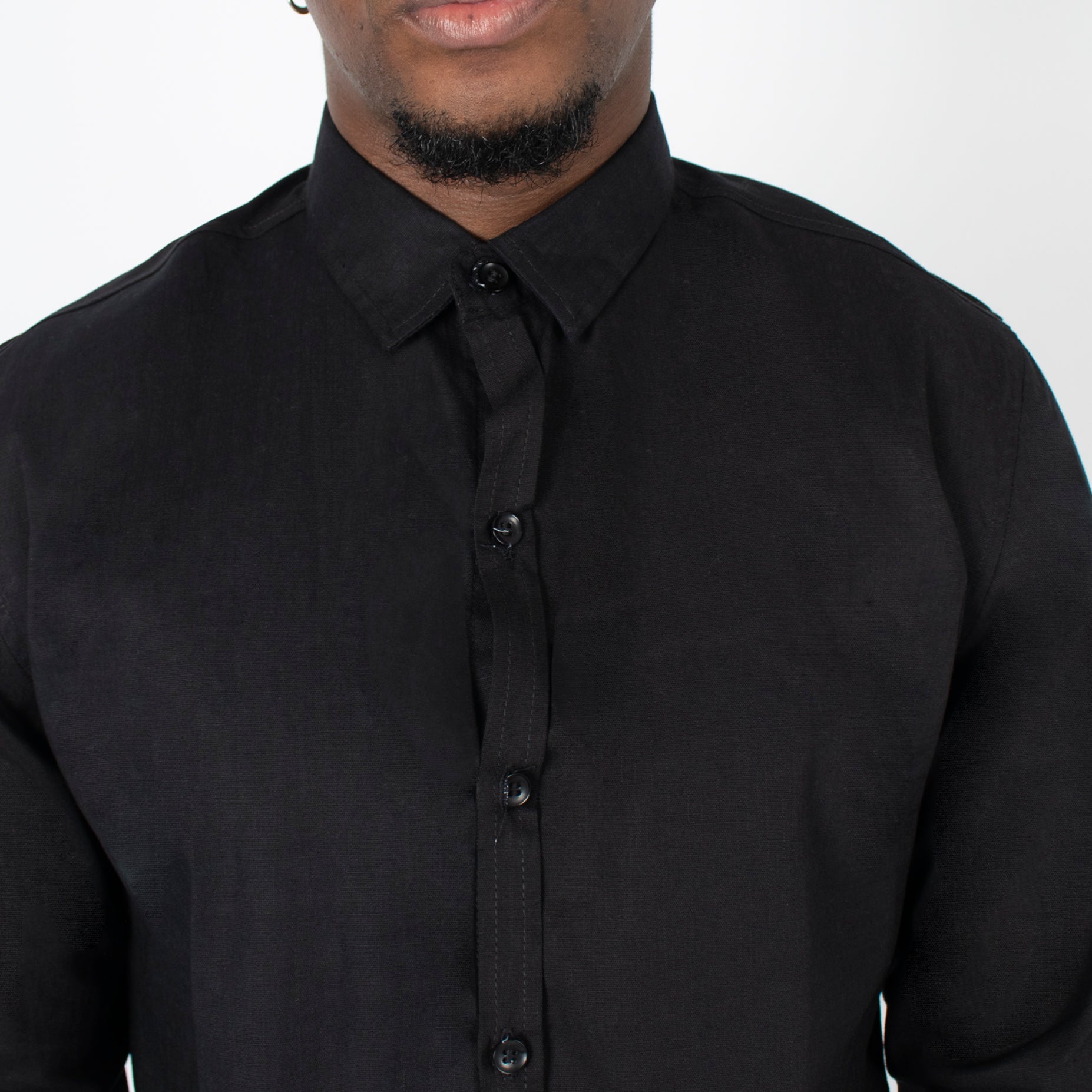 Camisa hombre ML negro