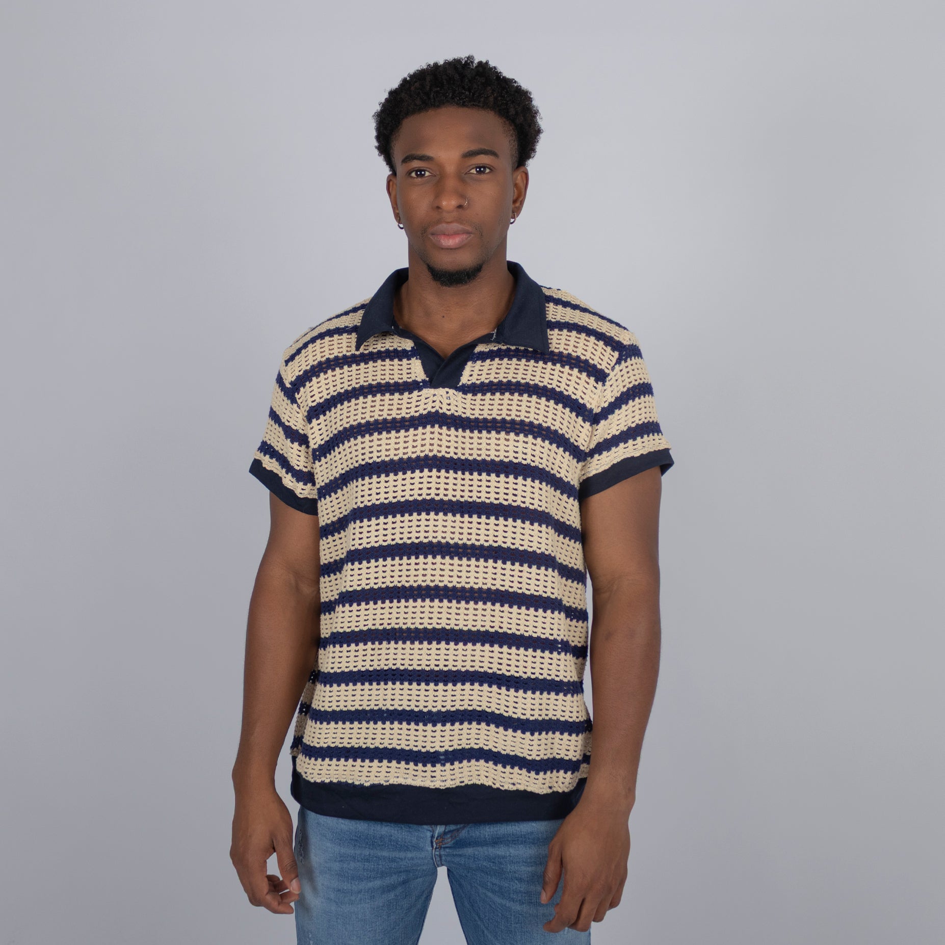 Polo hombre navy
