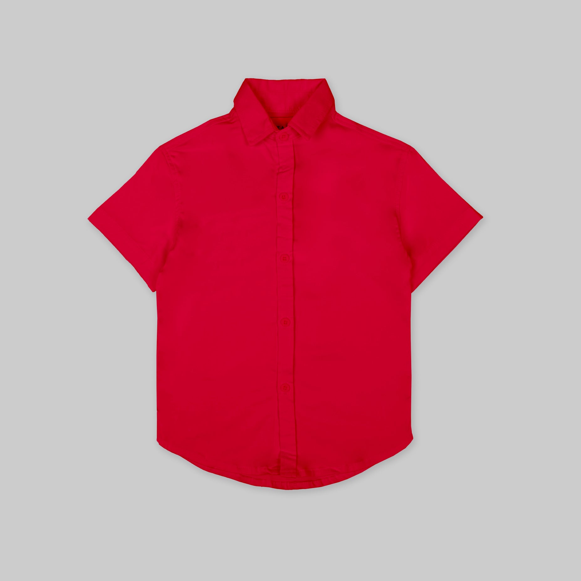Camisa baby cuello alto roja