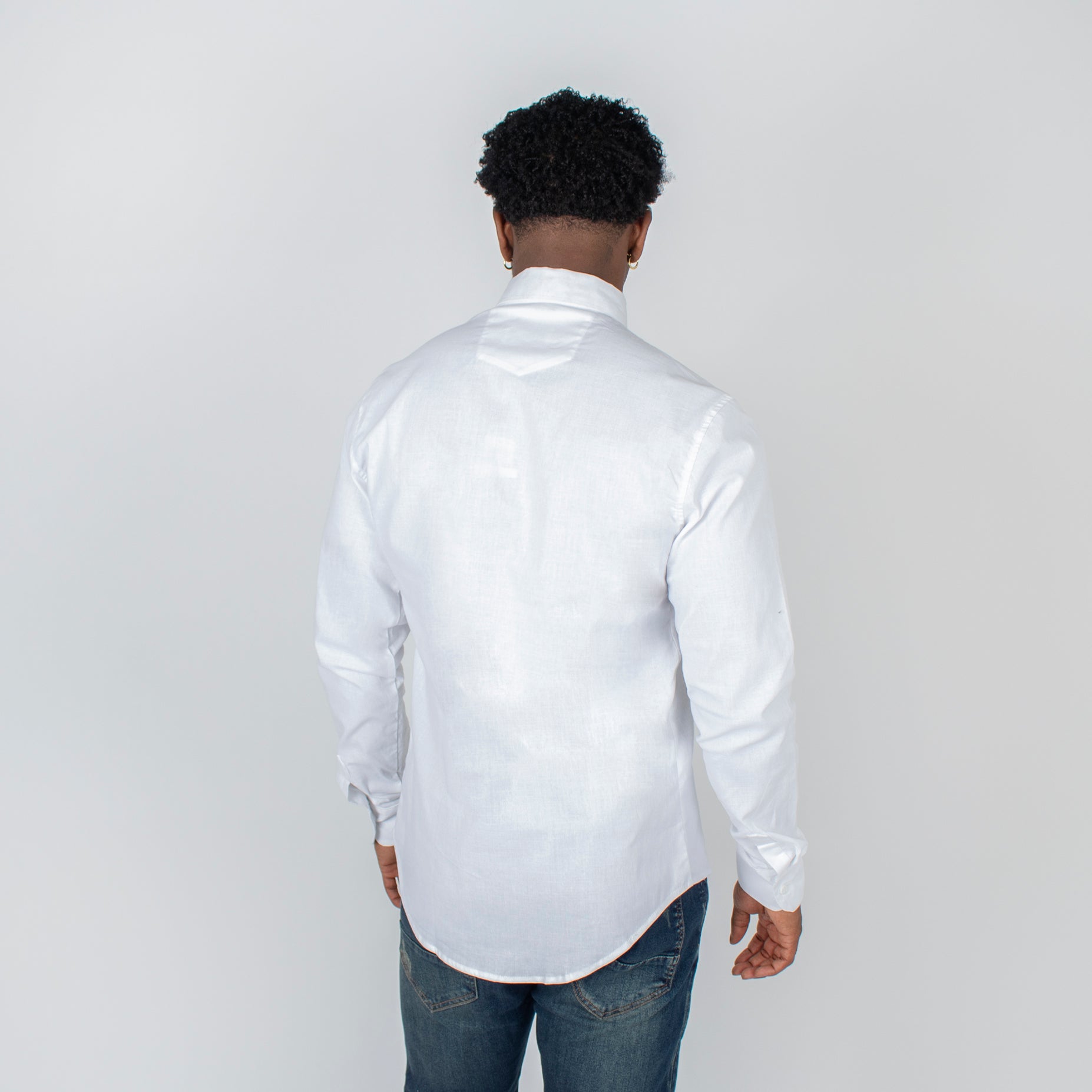 Camisa hombre ML blanca