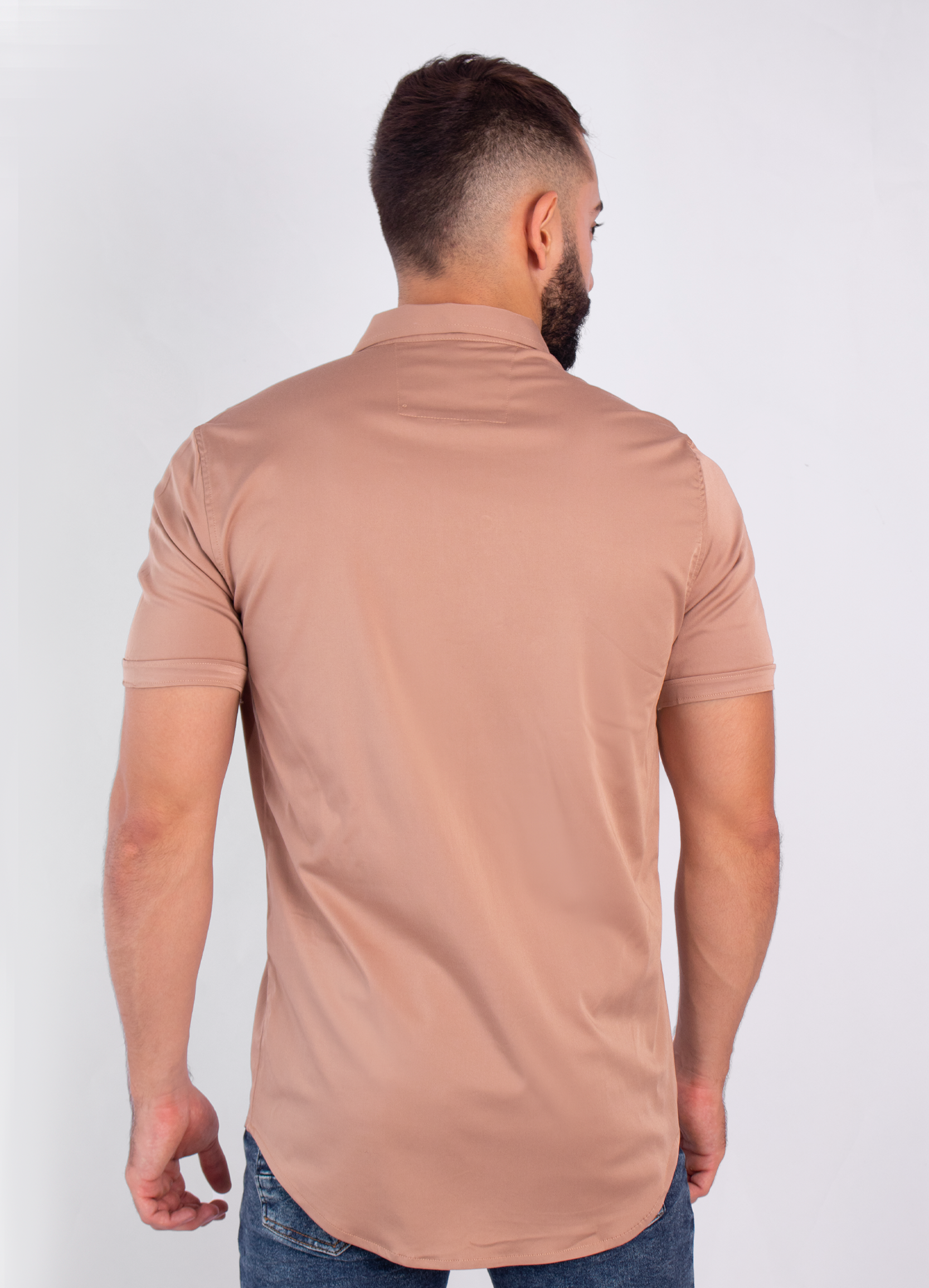 Camisa hombre cuello alto