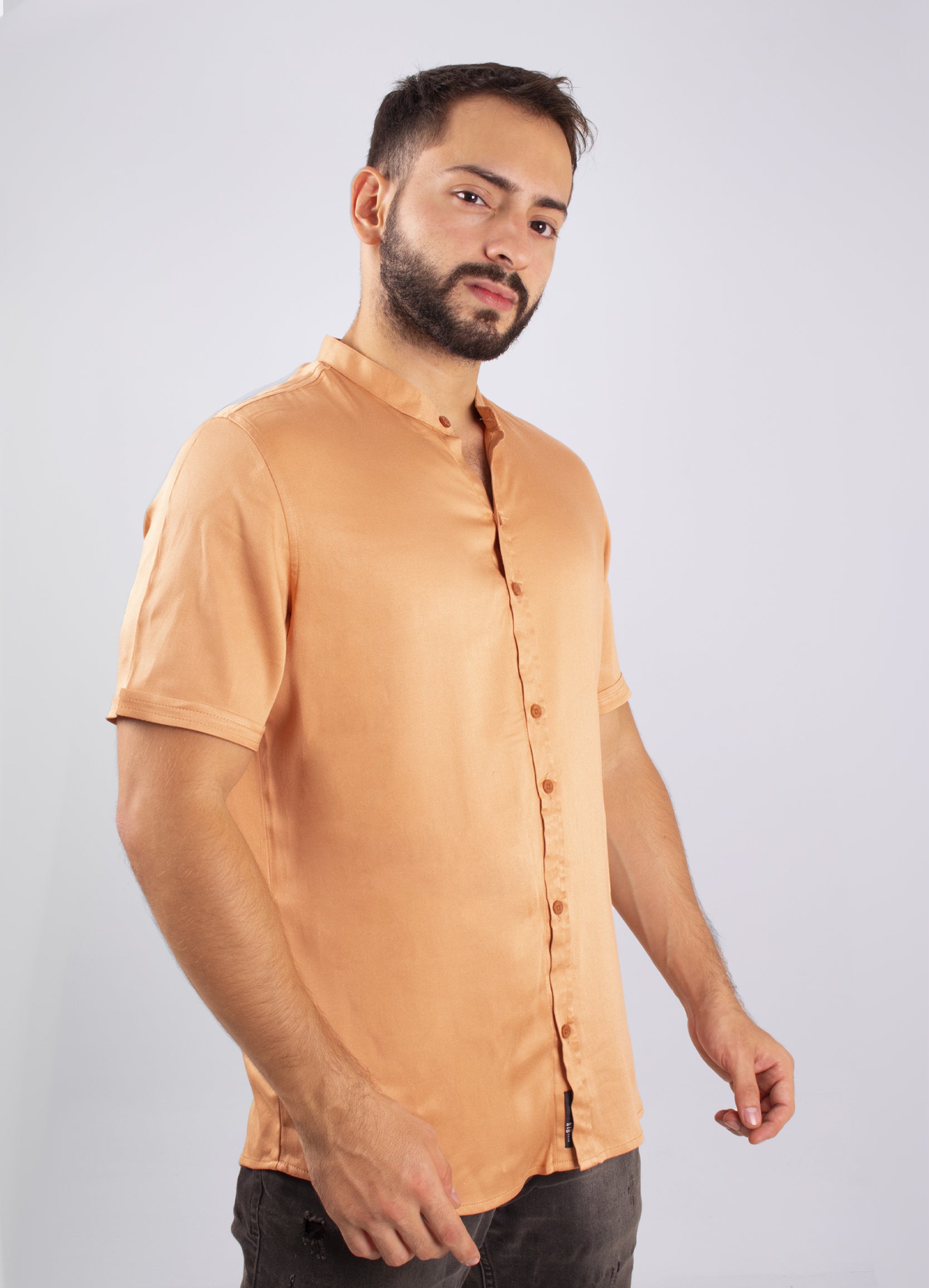 Camisa hombre amada camel