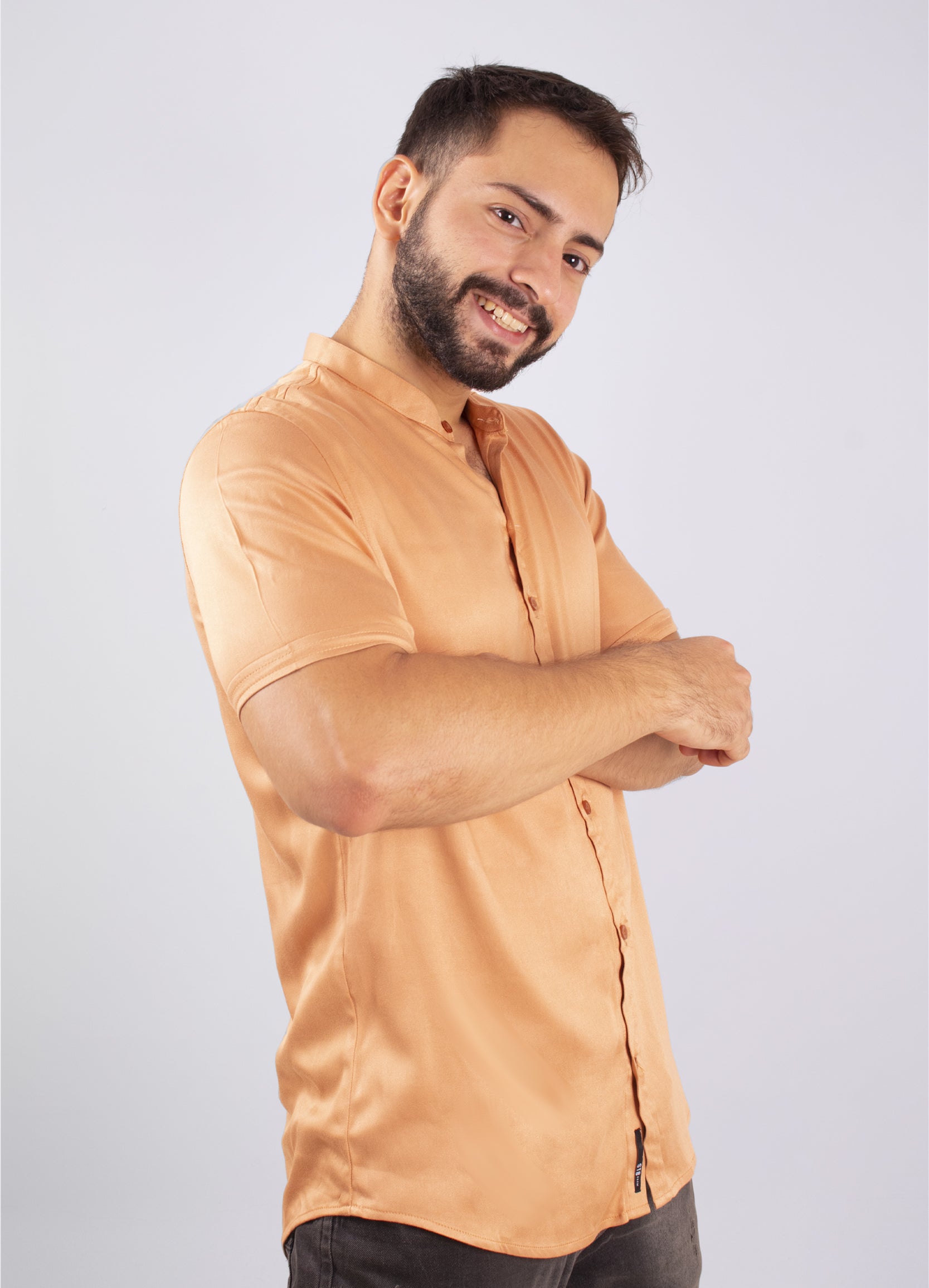 Camisa hombre amada camel