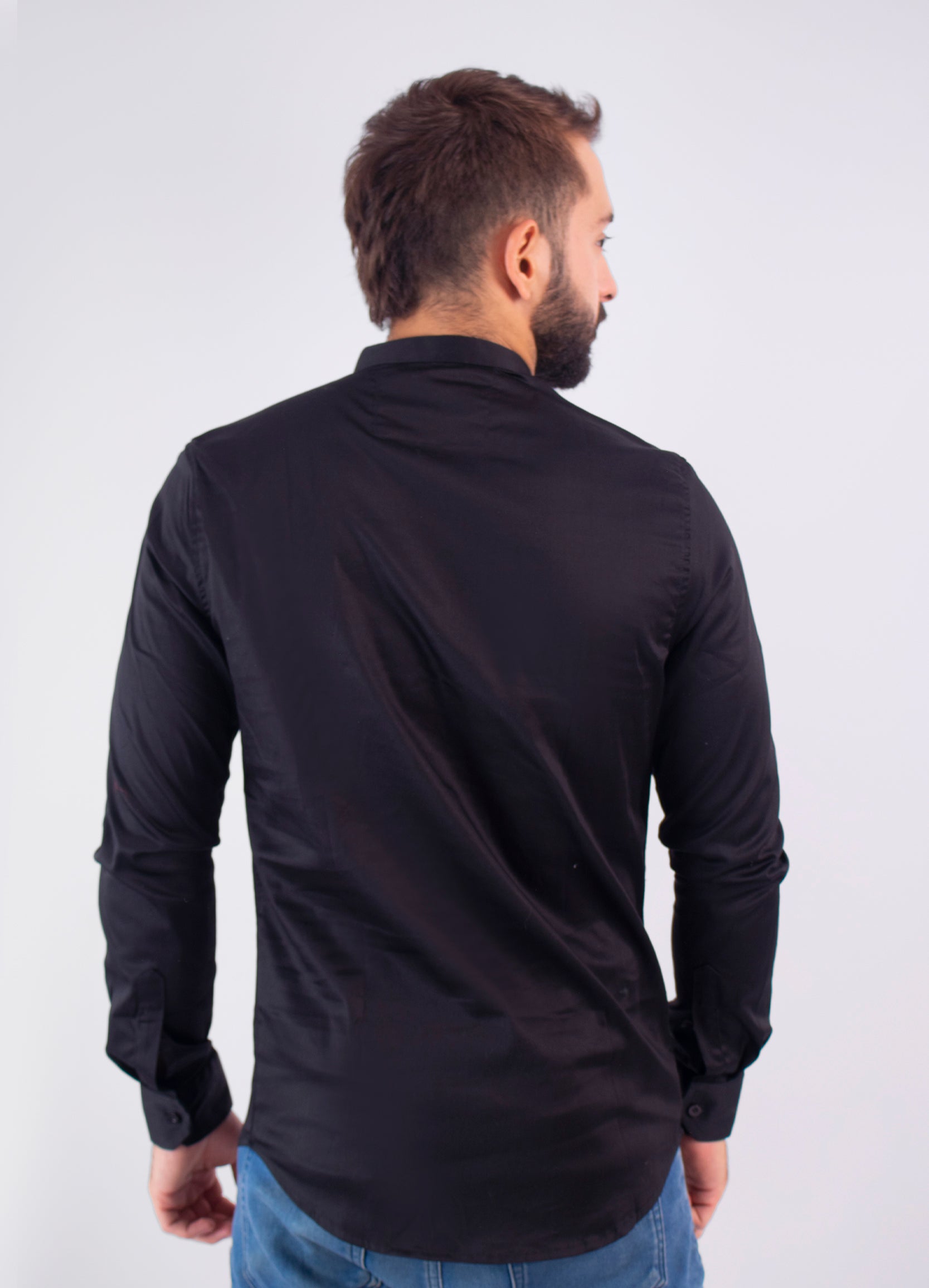 Camisa hombre basica Ml negra