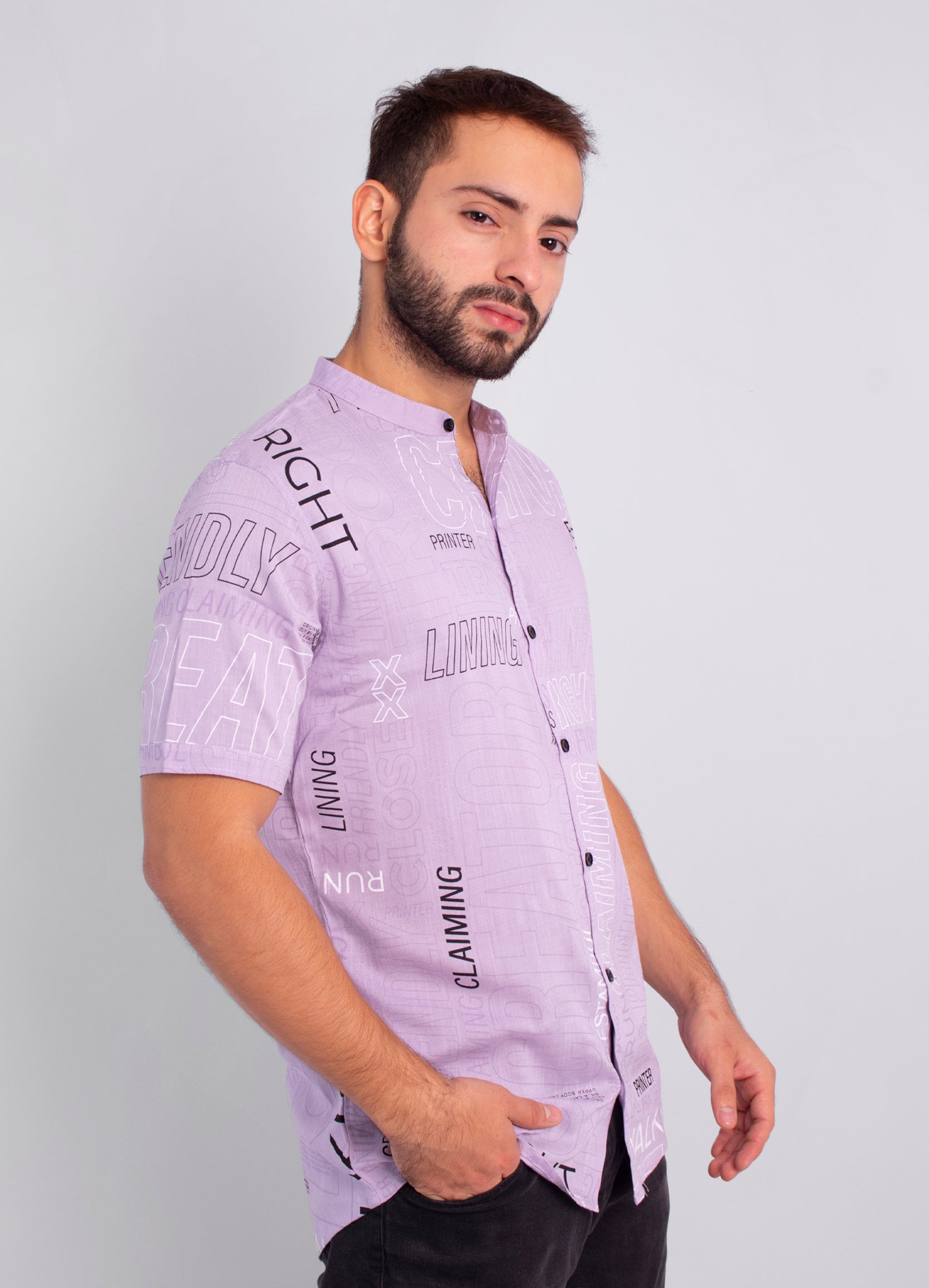 Camisa hombre Lila