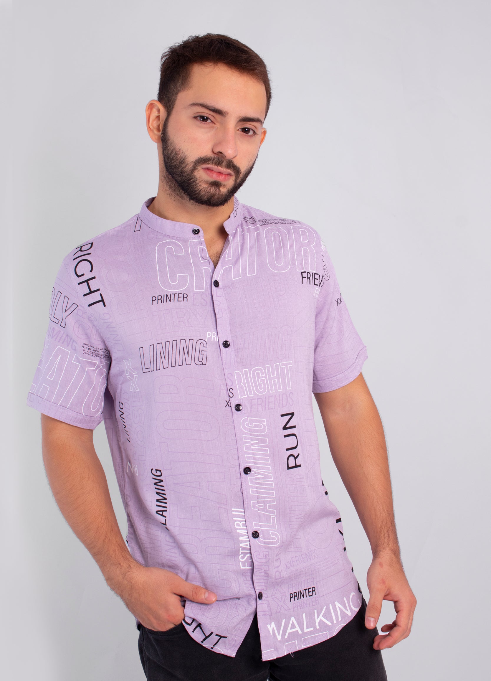 Camisa hombre Lila